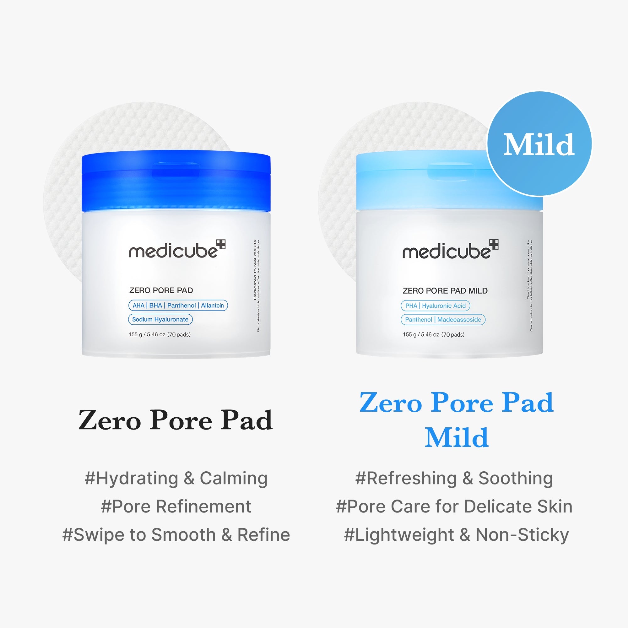 Medicube Zero Pore Pad Mild 70Pcs