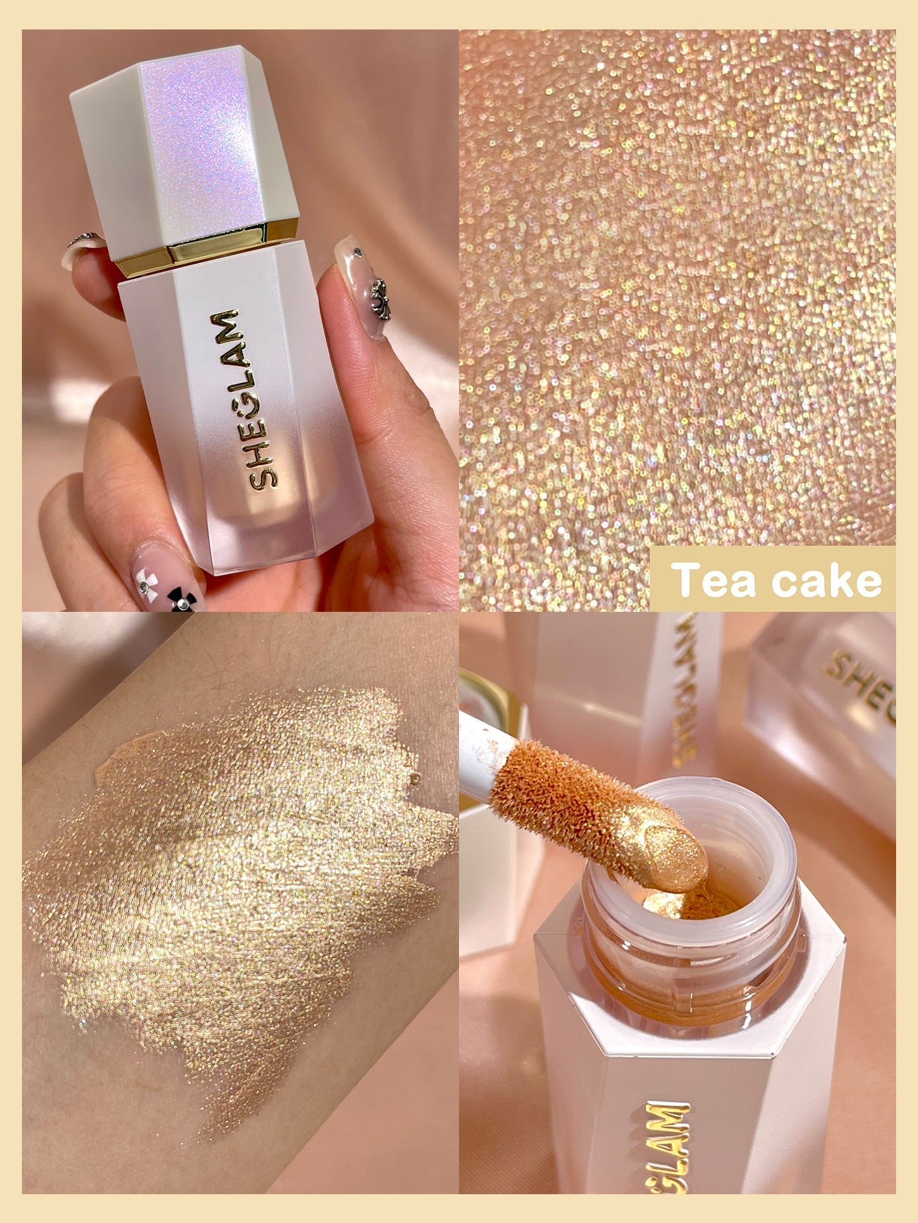 SHEGLAM - Glow Bloom Liquid Highlighter Tea Cake