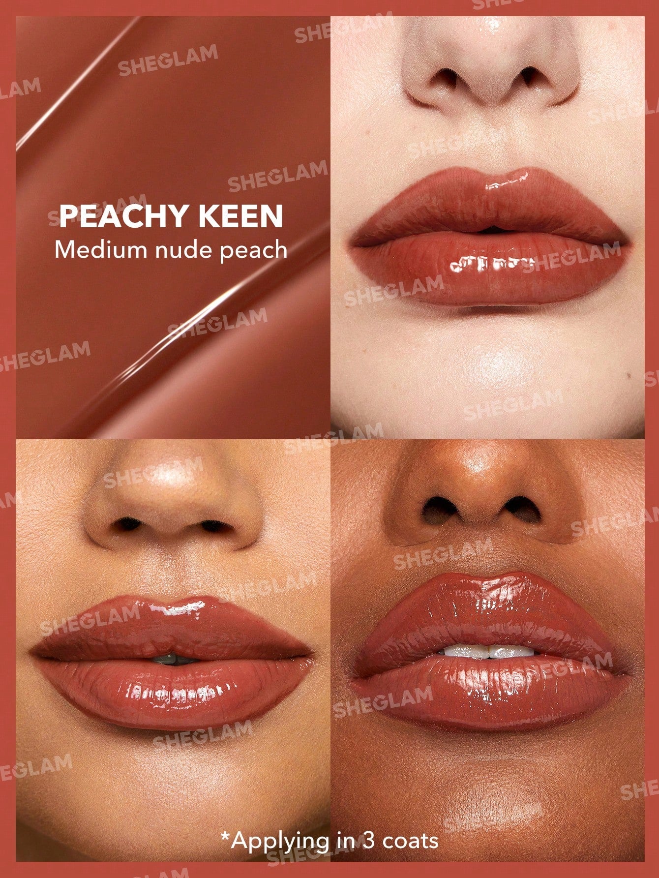 SHEGLAM - Pout-Perfect Shine Lip Plumper Peachy Keen