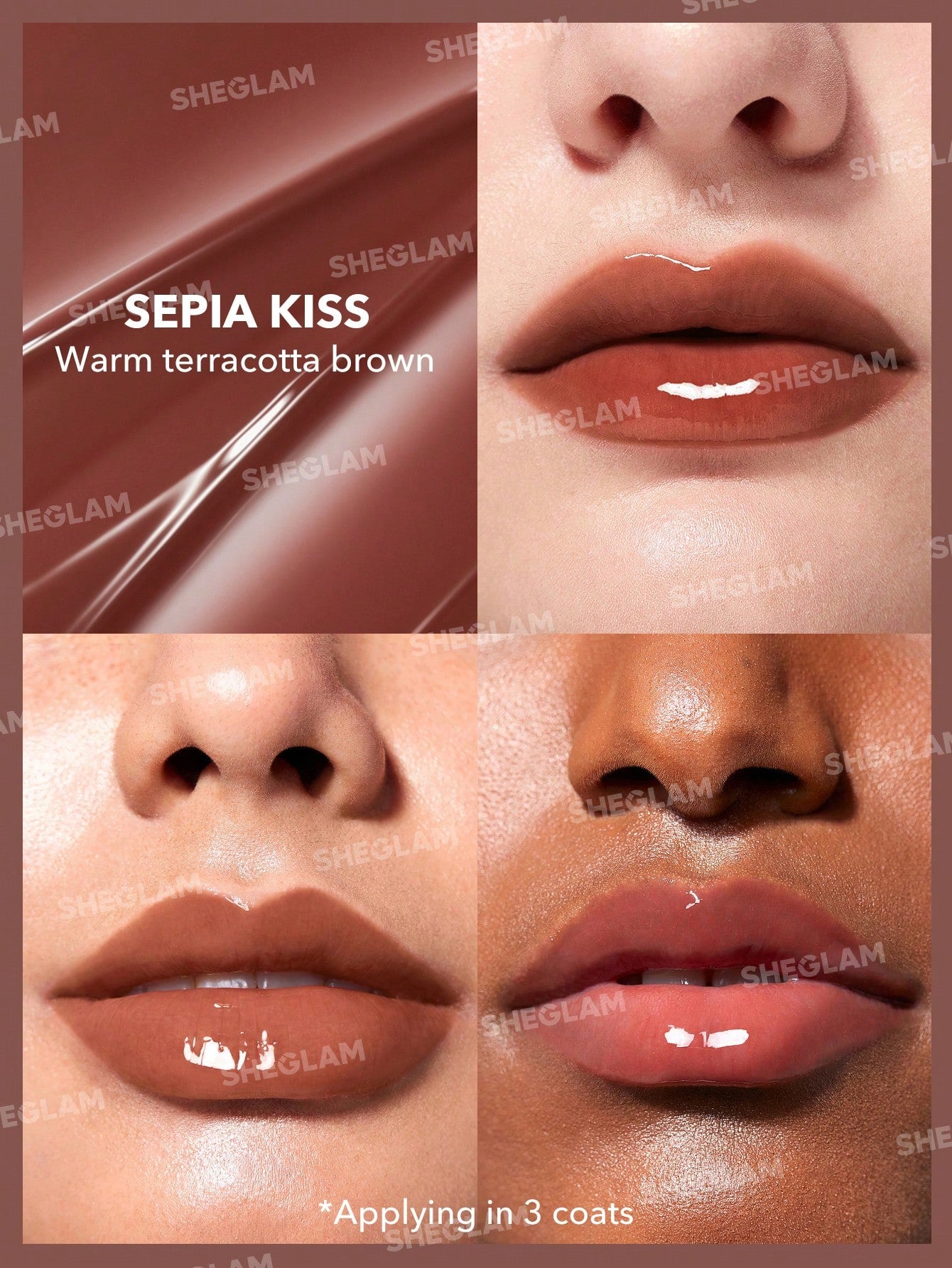 SHEGLAM - Pout-Perfect Shine Lip Plumper Sepia Kiss