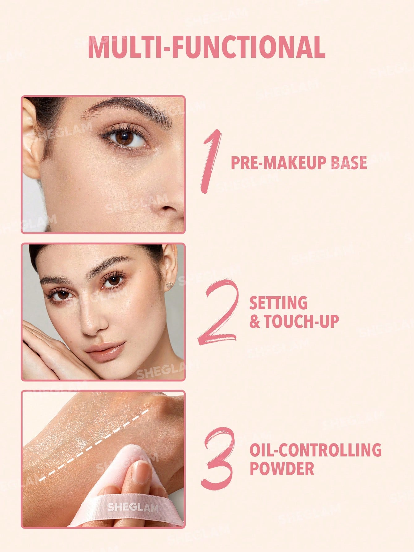 SHEGLAM - Hydro-Touch Refreshing Setting Powder Baby Pink