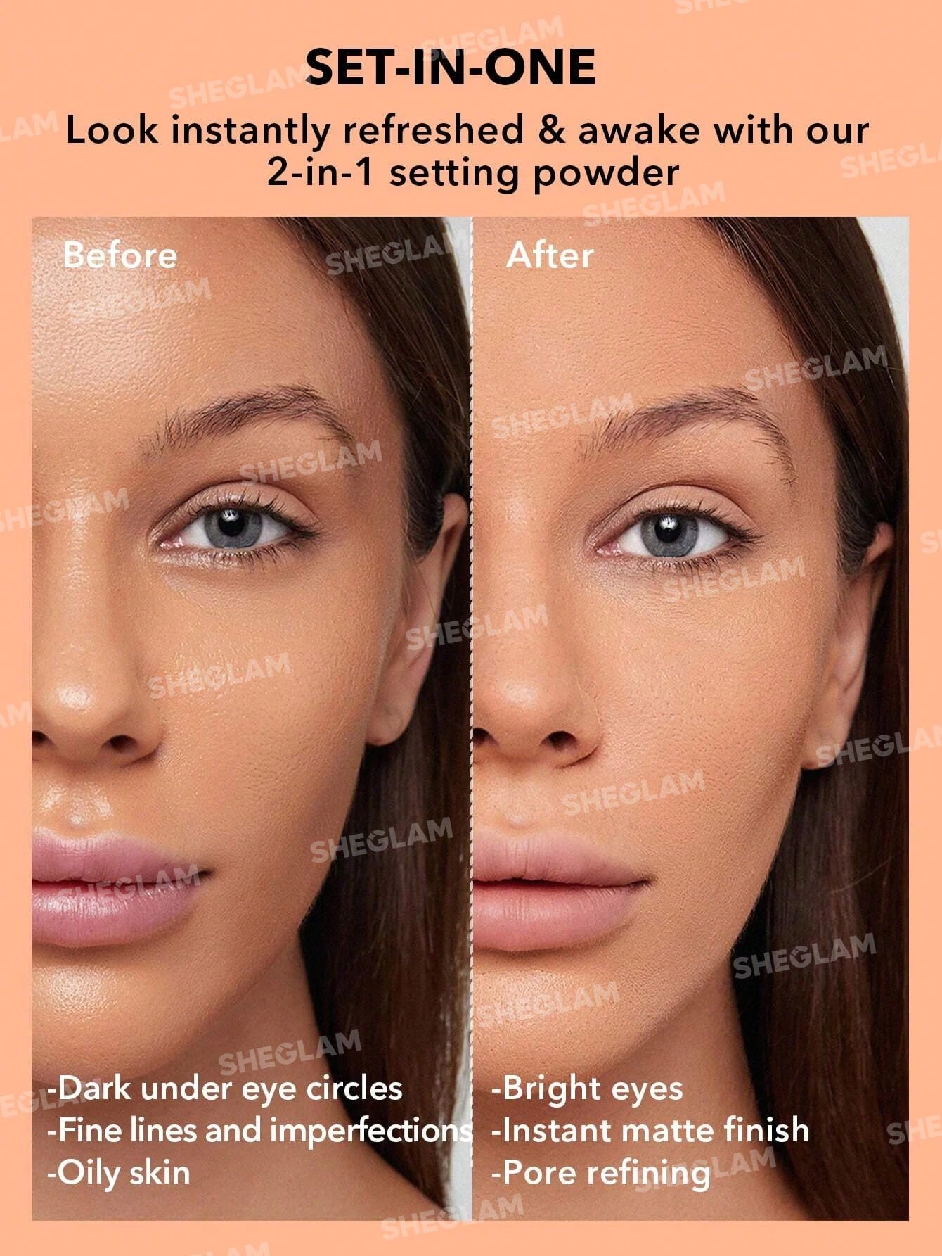 SHEGLAM - Insta-Ready Face & Under Eye Setting Powder Duo Translucent