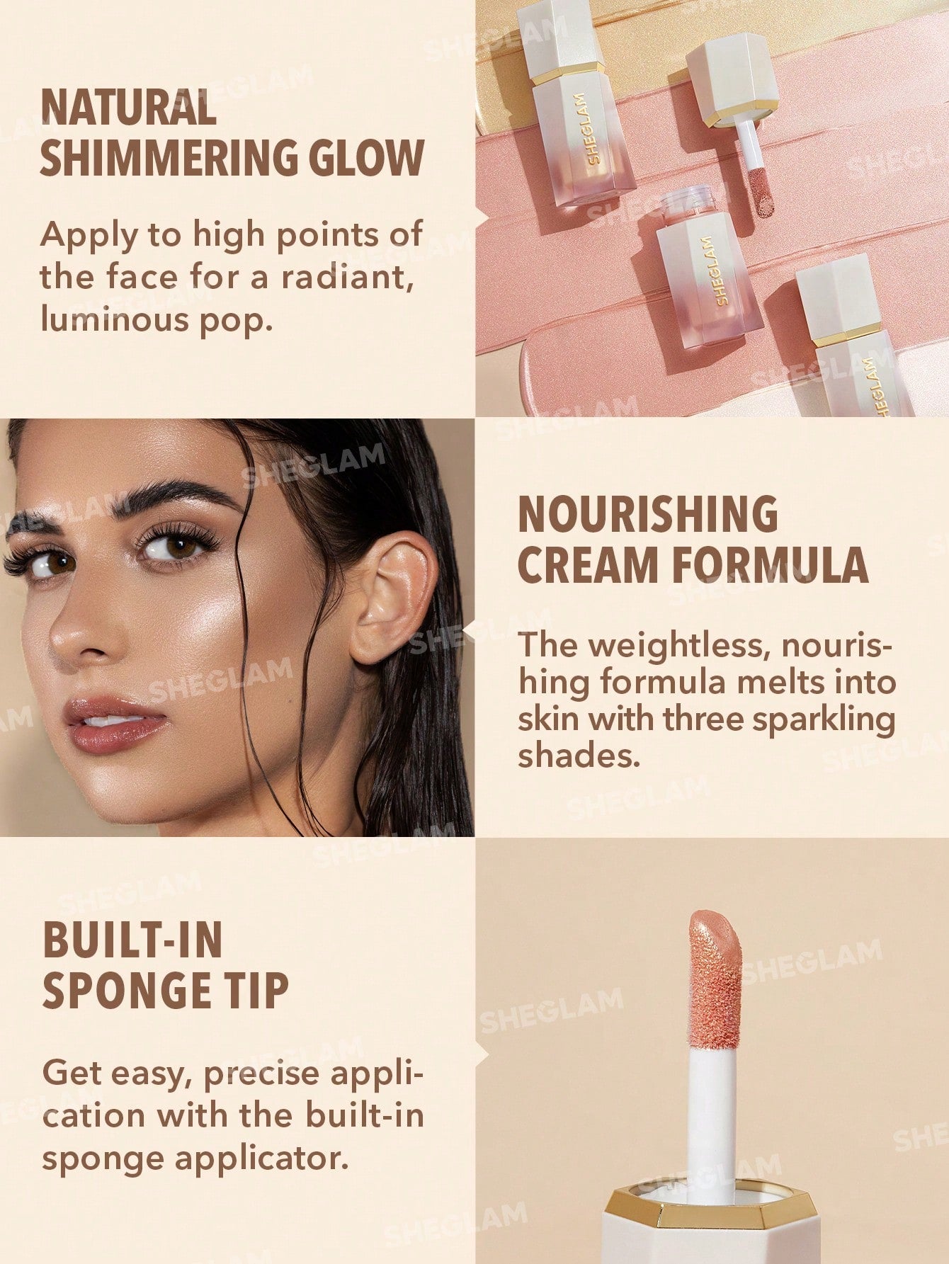 SHEGLAM - Glow Bloom Liquid Highlighter Bellini Brunch