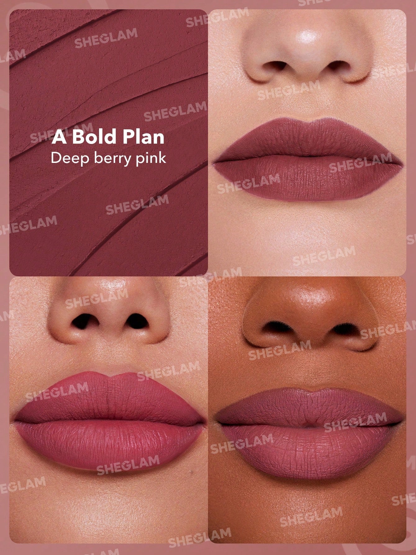SHEGLAM - Sheglam - Dynamatte Boom Matte Lipstick A Bold Plan A Bold Plan