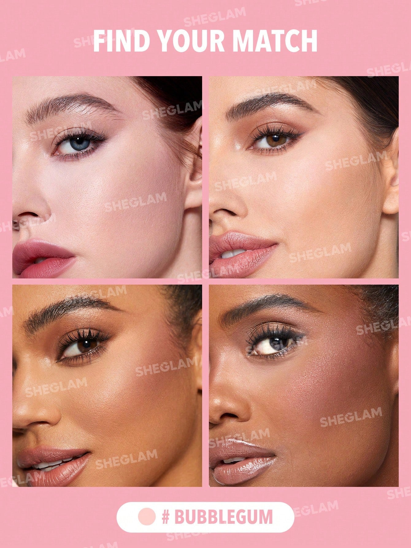 SHEGLAM - Insta-Ready Face & Under Eye Setting Powder Duo Bubblegum
