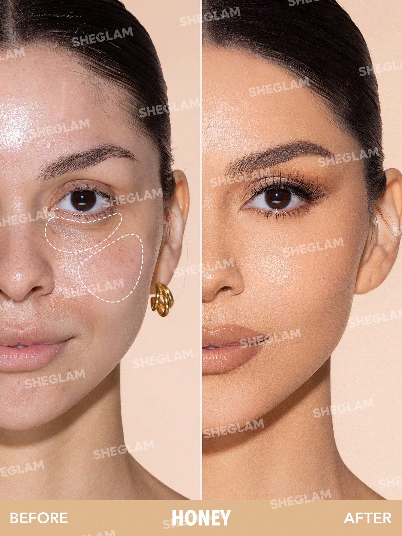 SHEGLAM - Like Magic 12HR Full Coverage Concealer Honey