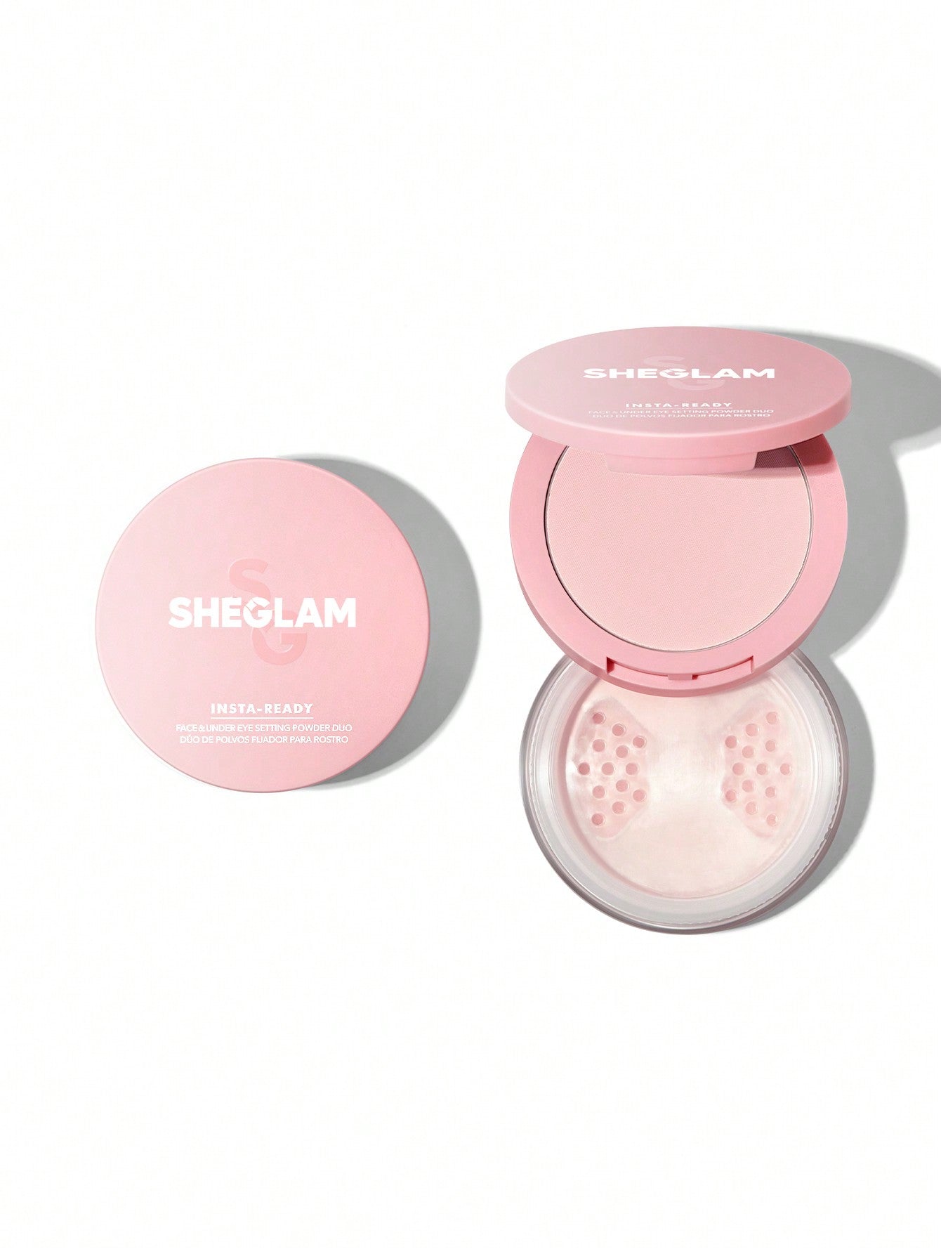 SHEGLAM - Insta-Ready Face & Under Eye Setting Powder Duo Bubblegum