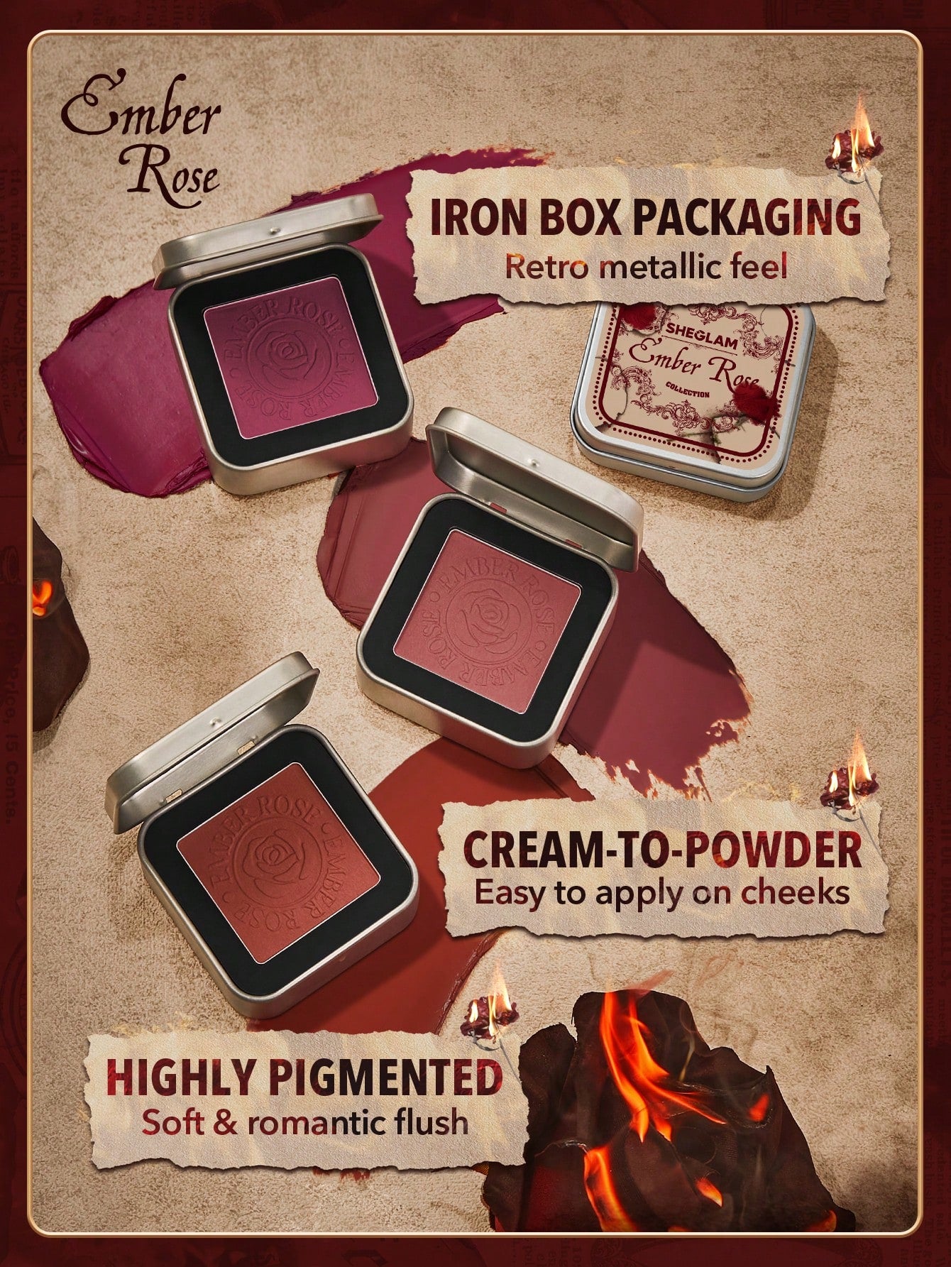 SHEGLAM - Sheglam - Ember Rose Eternal Flame Cream Blush-Love Language Love Language