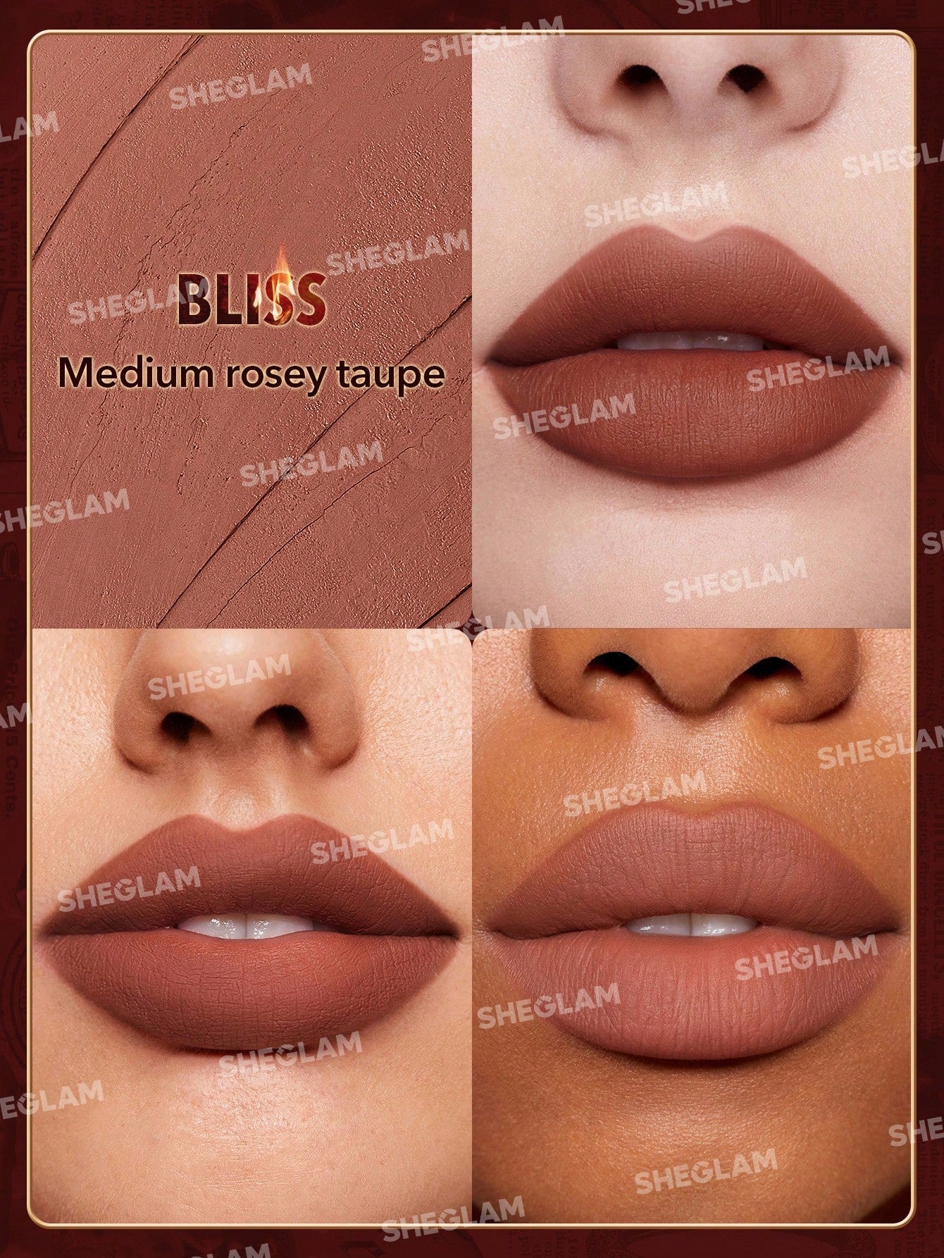 شيغلام - Dynamatte Boom Long-lasting مطفي lipstick (Ember Rose Ver.)-Bliss