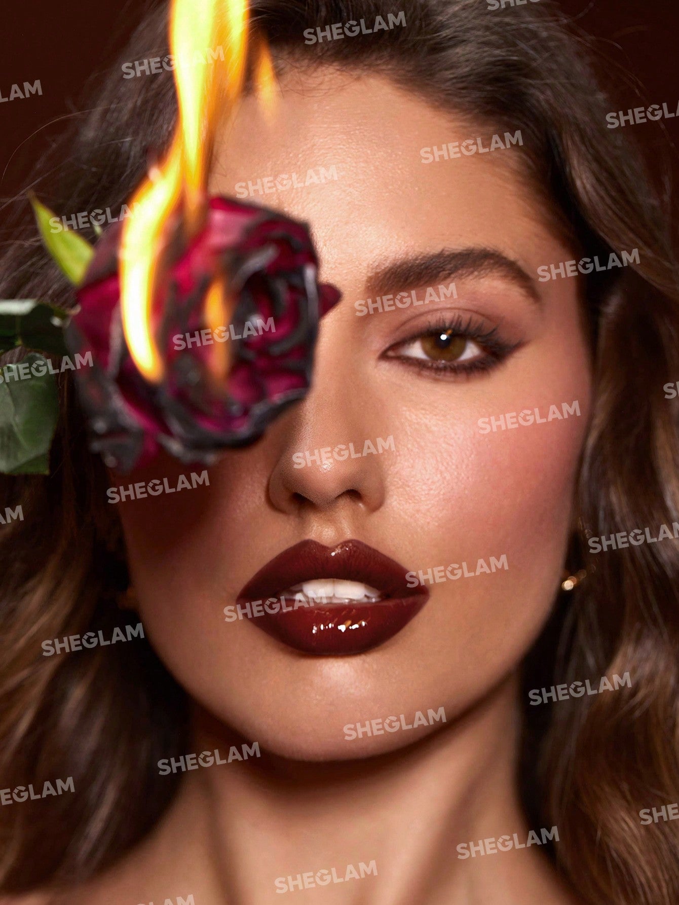 SHEGLAM - Sheglam - Ember Rose Immortal Love Nourishing Lip Gloss-Treasure Treasure