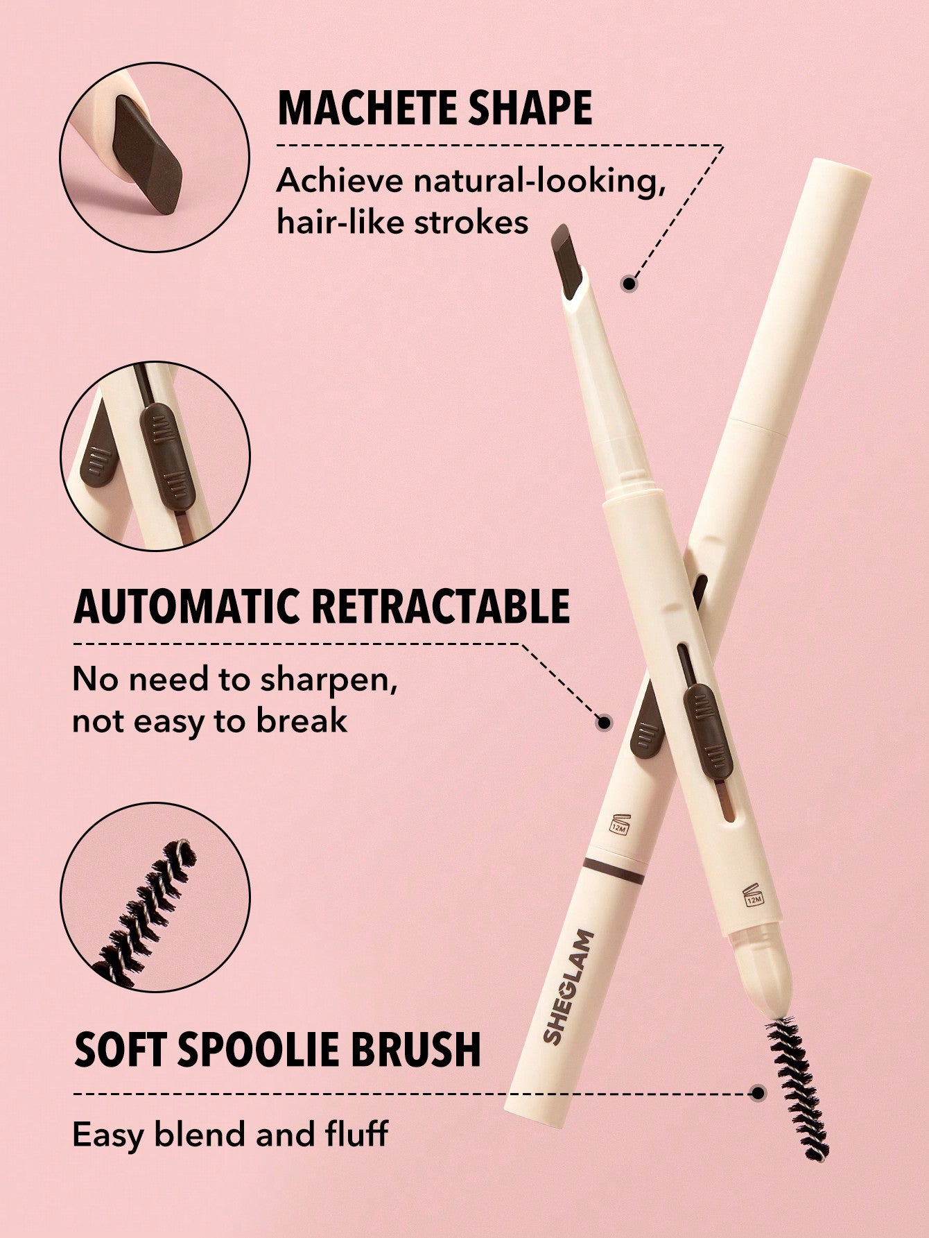 SHEGLAM - Sheglam - Better Brows Long Lasting Eyebrow Pencil Auburn Auburn