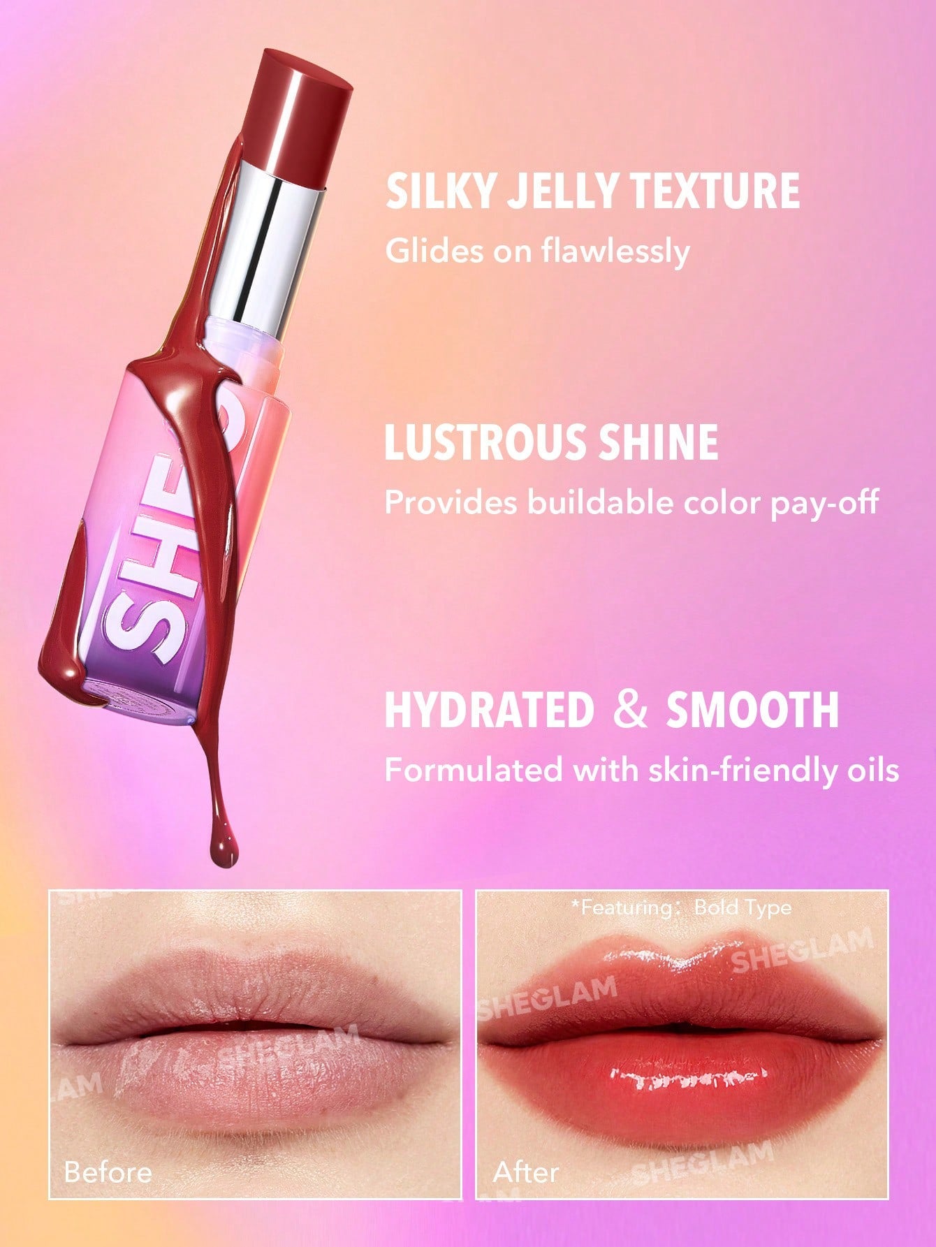SHEGLAM - Mirror Kiss High-Shine Lipstick Plot Twist