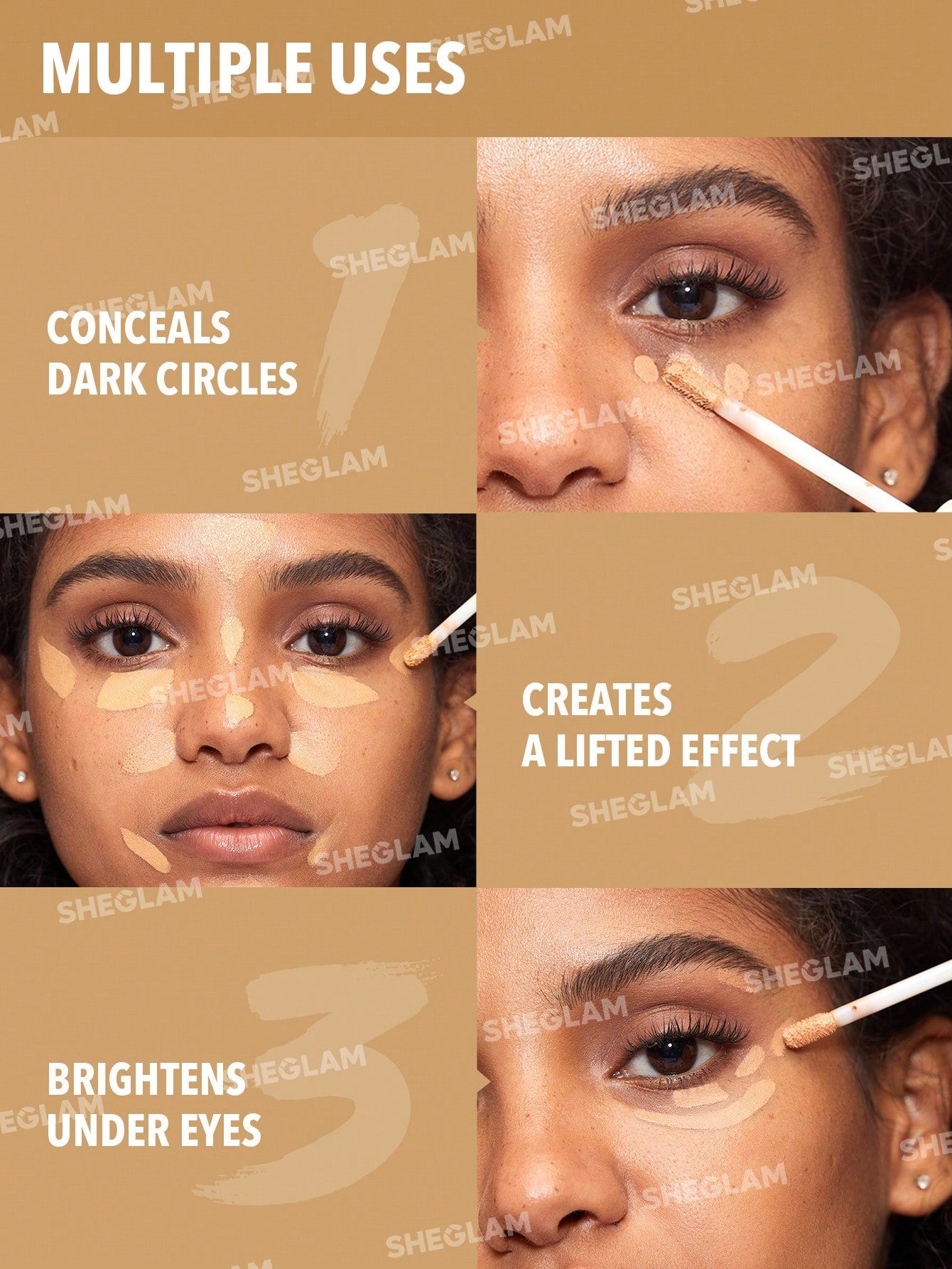 SHEGLAM - Like Magic 12HR Full Coverage Concealer Golden