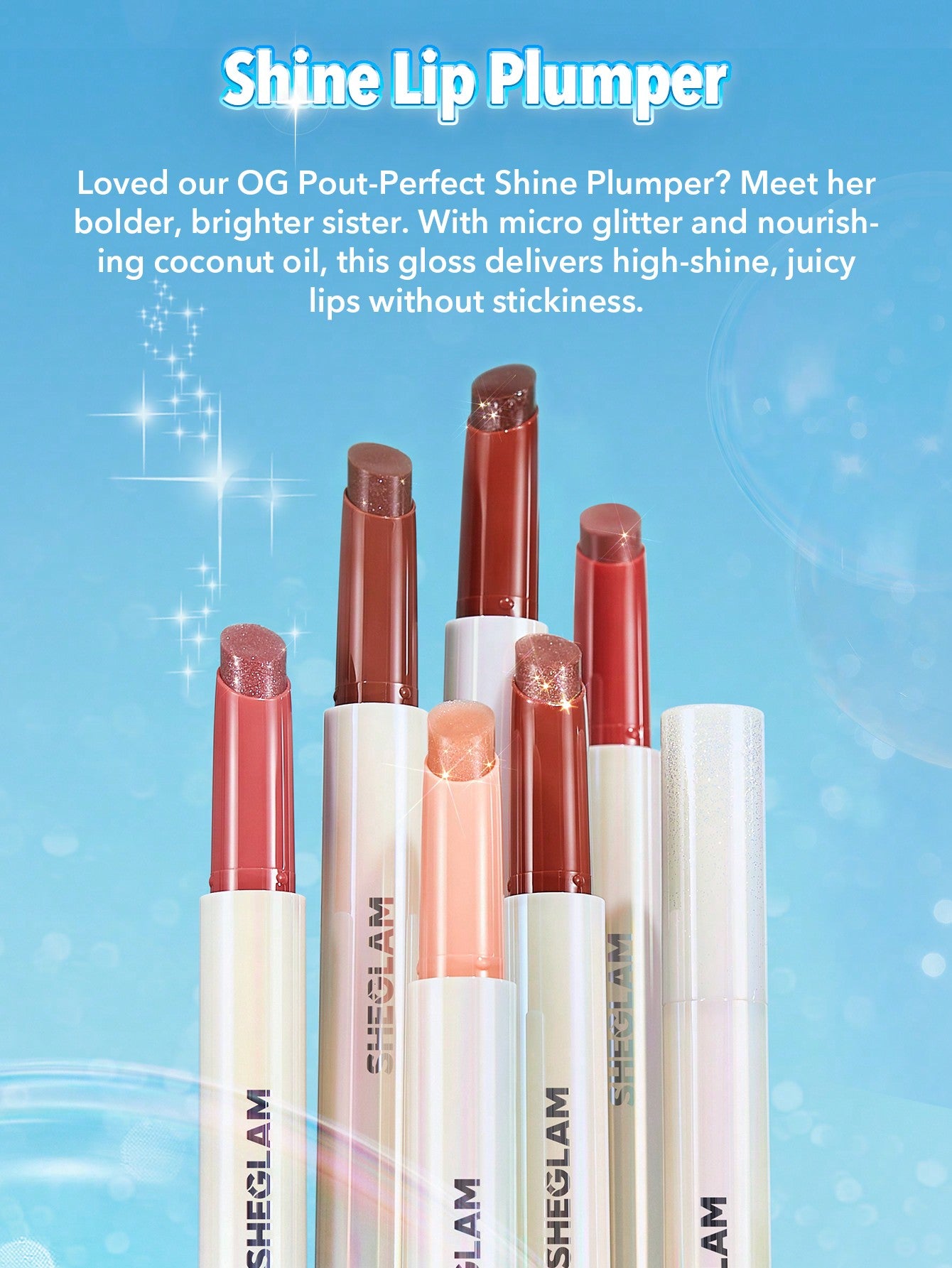 شيغلام - Pout-perfect Shimmer مكثف شفاه - Pink flamingo