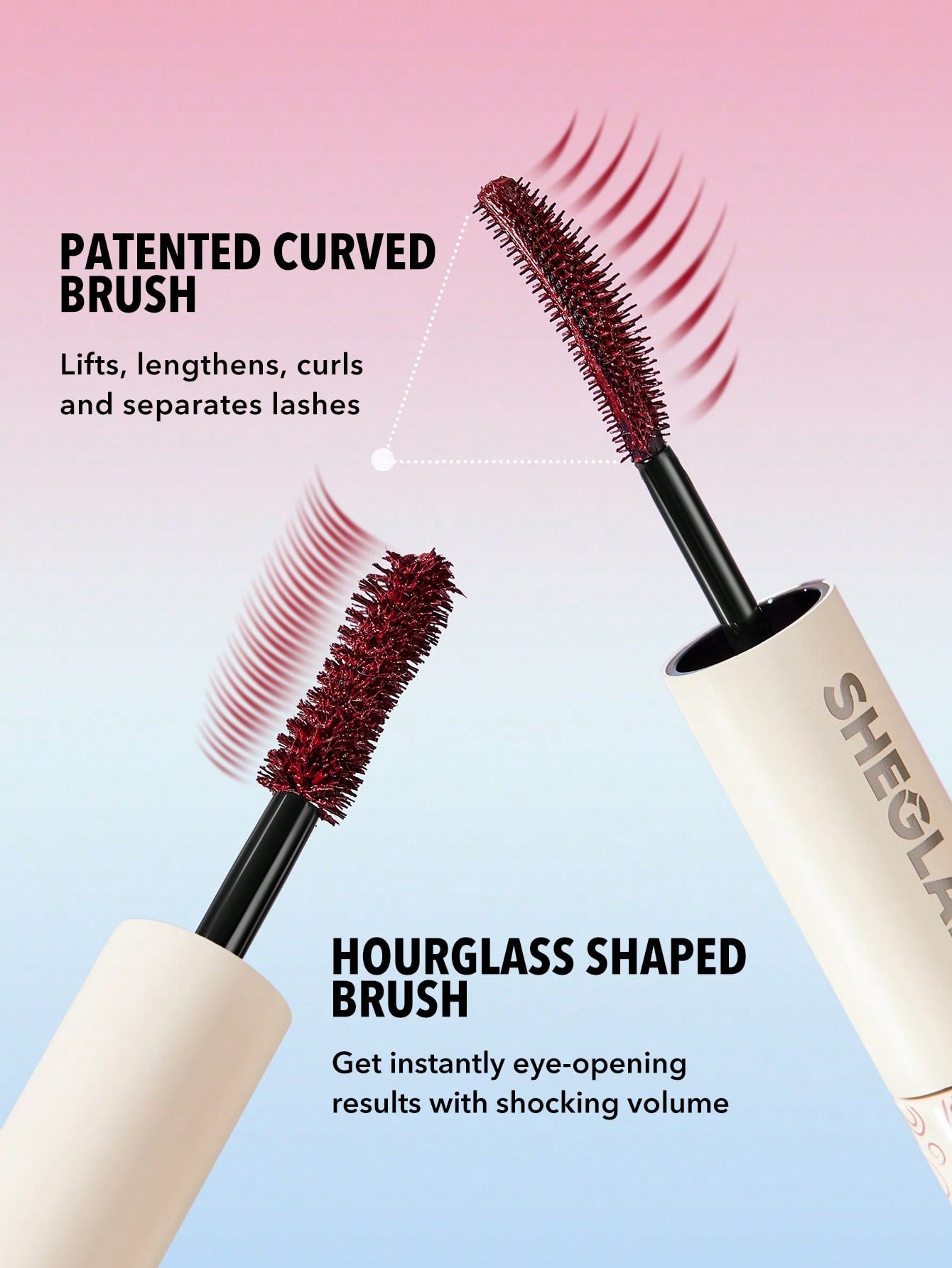 SHEGLAM - All-In-One Volume & Length Mascara Waterproof Burgundy