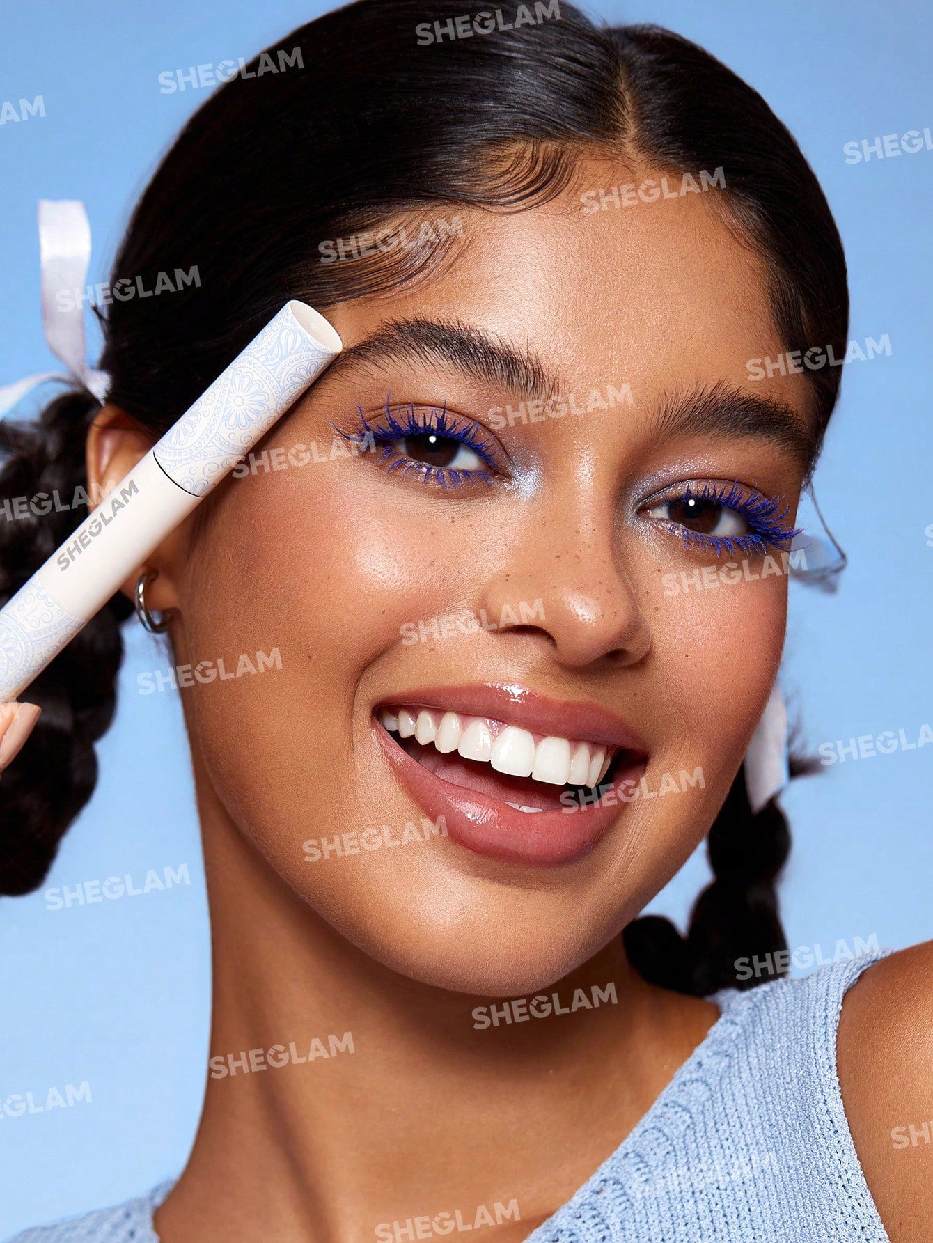 شيغلام - All-In-One Volum & Lngth ماسكارا مقاوم للماء Blue