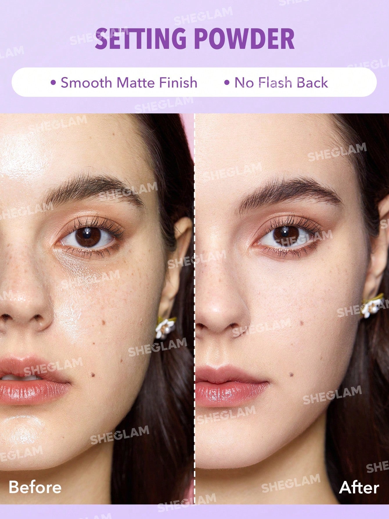 SHEGLAM - Insta-Ready Face & Under Eye Setting Powder Duo Taro