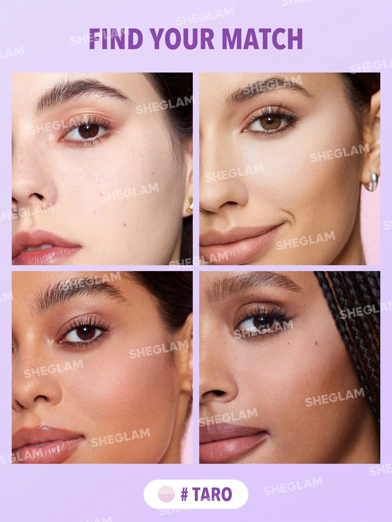 SHEGLAM - Insta-Ready Face & Under Eye Setting Powder Duo Taro