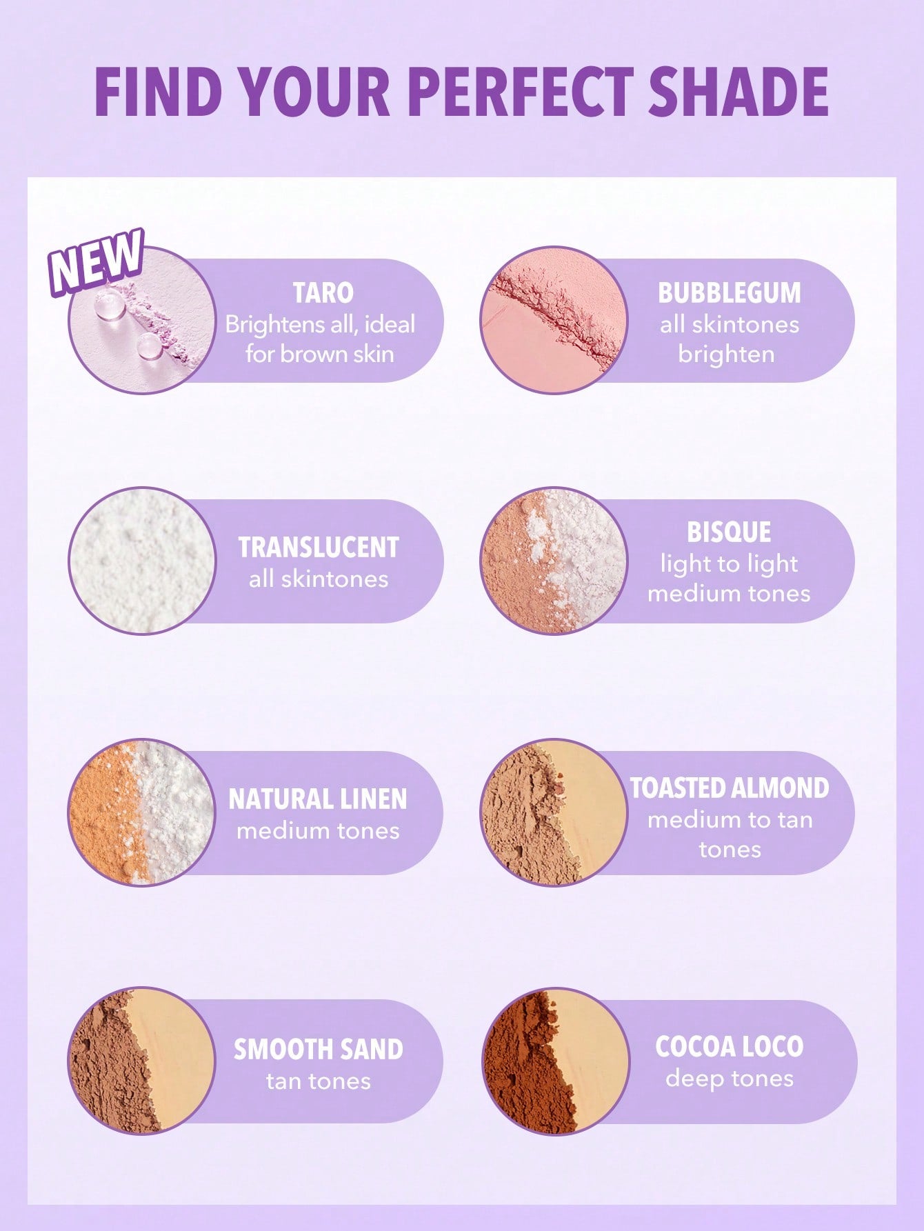 SHEGLAM - Insta-Ready Face & Under Eye Setting Powder Duo Taro