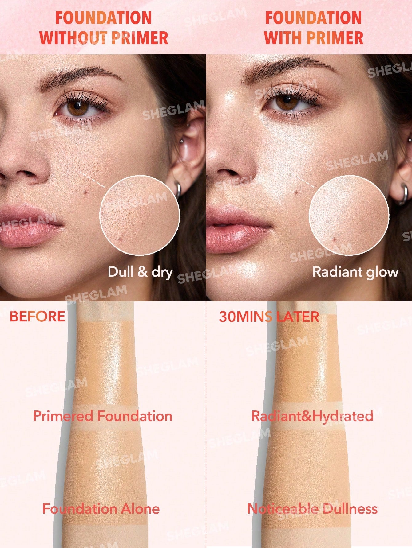 SHEGLAM - SHEGLAM - Primer  Melon Melt Niacinamide Serum Primer