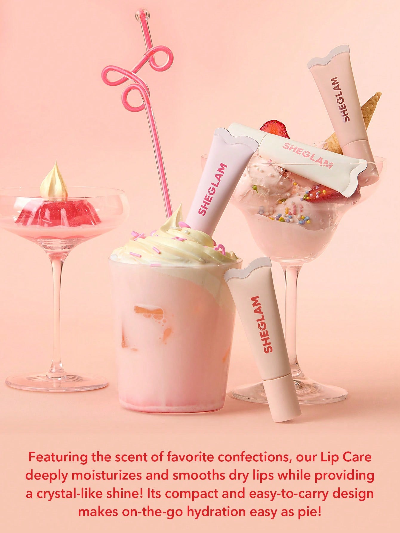 SHEGLAM - Crystal Glaze Moisturizing Lip Care Strawberry Milk