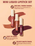 SHEGLAM - Matte Allure Mini Liquid Lipstick Set Feel Real