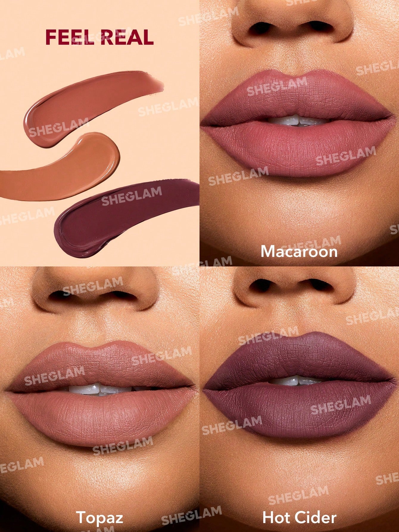 SHEGLAM - Matte Allure Mini Liquid Lipstick Set Feel Real