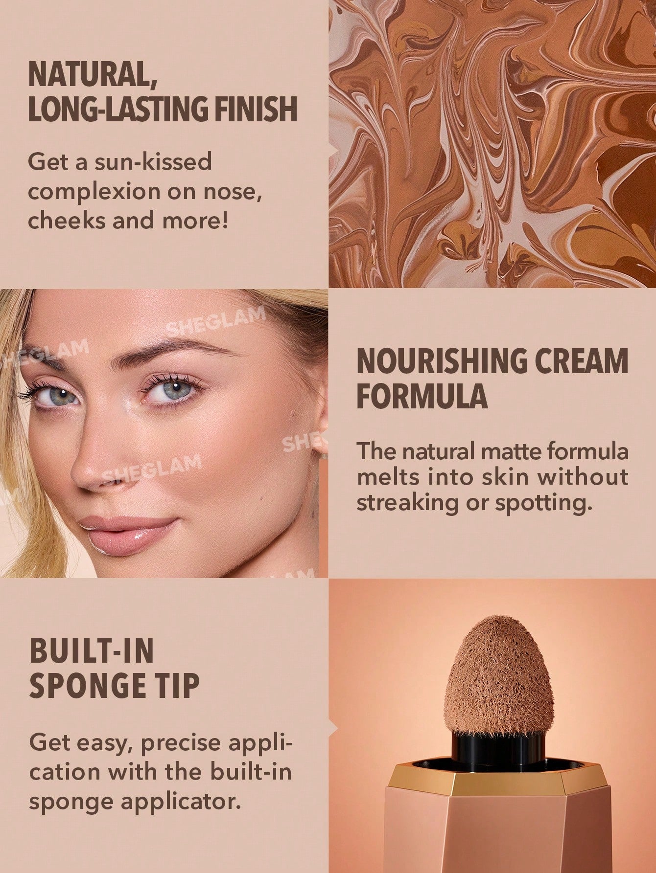 SHEGLAM - Sun Beam Matte Liquid Bronzer Terracotta