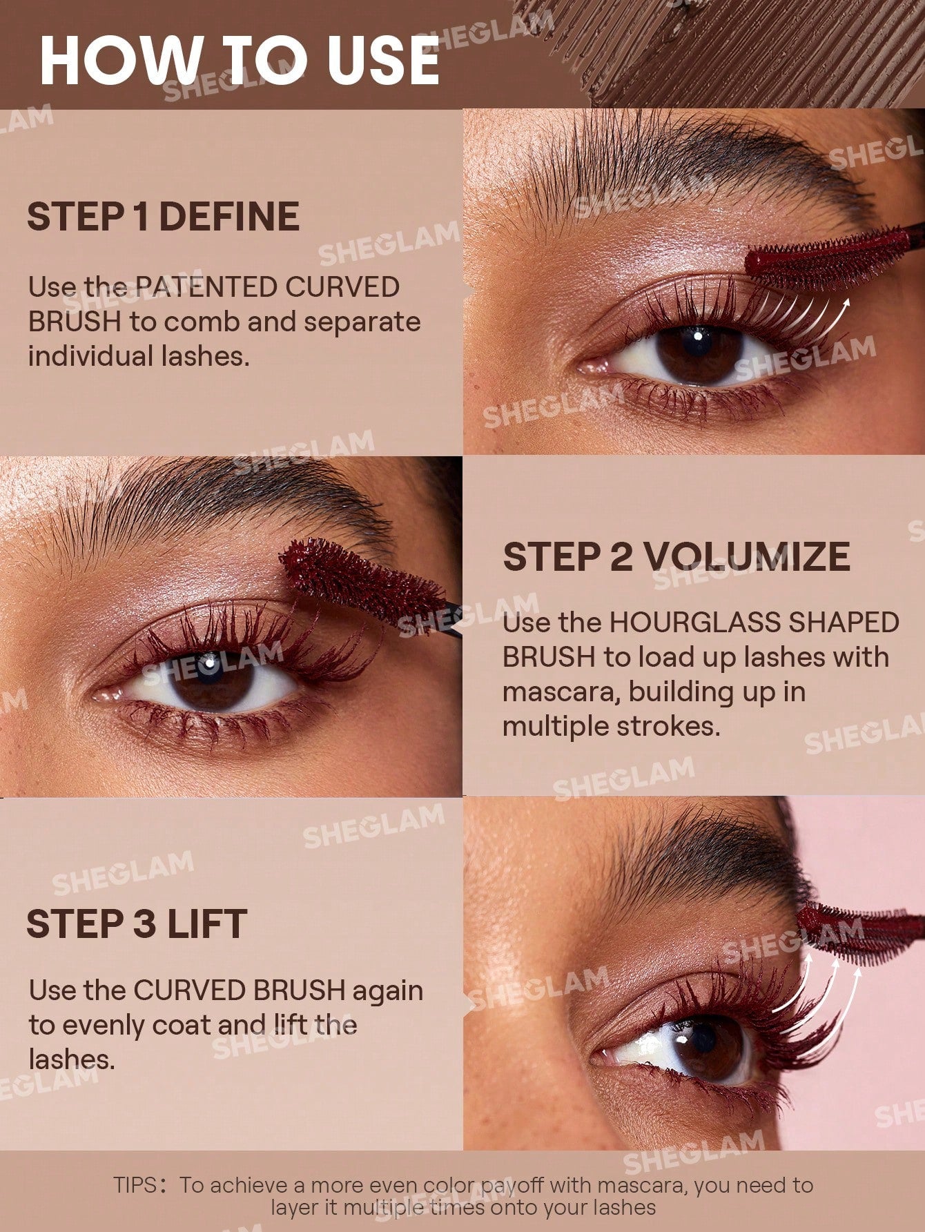 شيغلام - All-In-One Volum & Lngth ماسكارا مقاوم للماء Macchiato