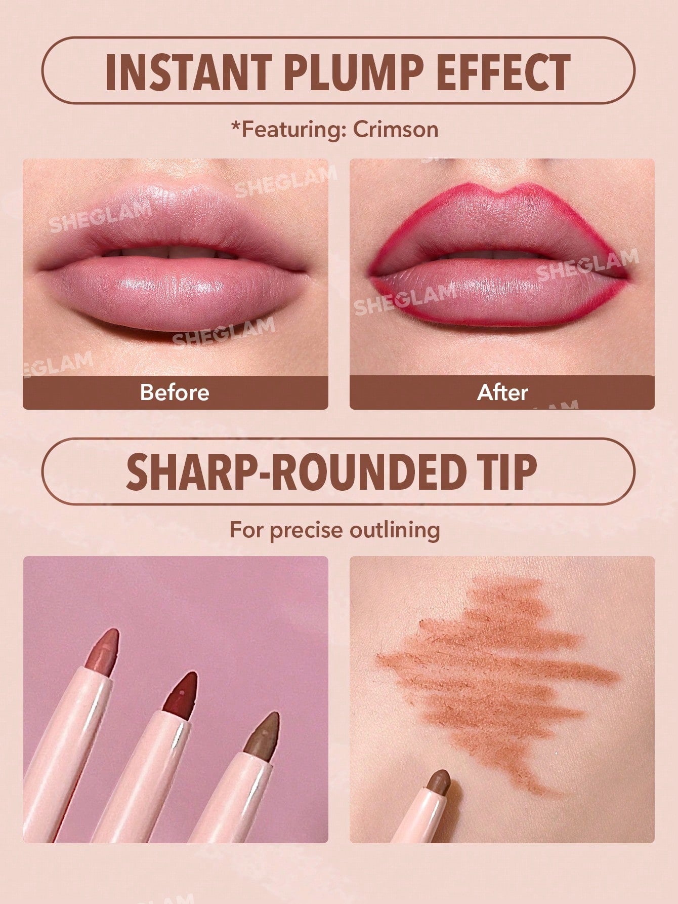 SHEGLAM - So Lippy Lip Liner-204 Momojo 204 Momojo