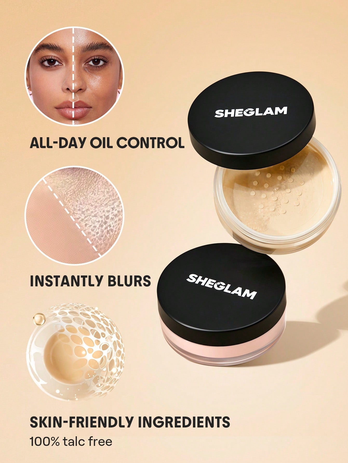 SHEGLAM - Baked Glow Setting Powder Banana