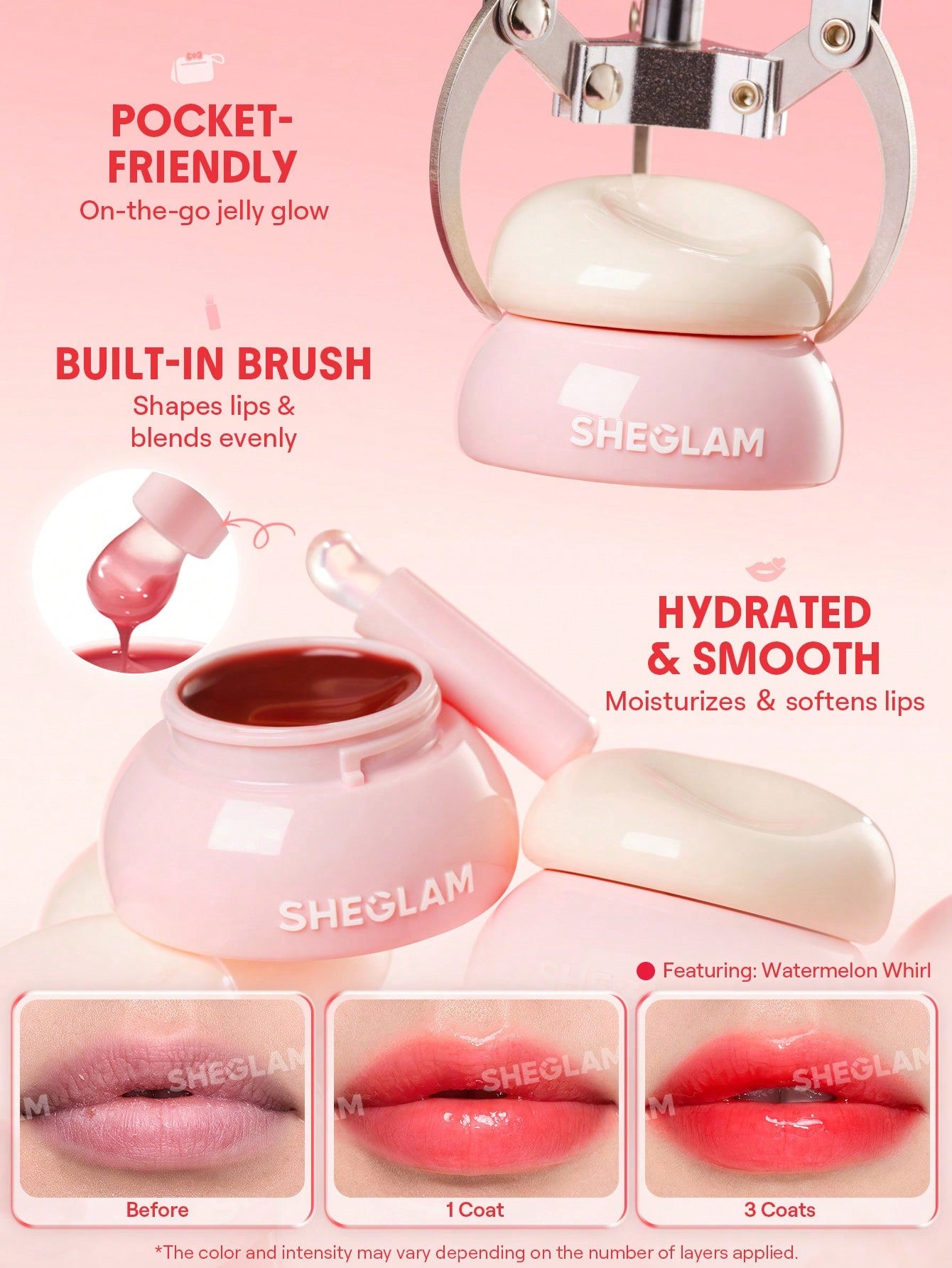 SHEGLAM - Hydra Jelly Pocket Lip Jam Apricot Pop