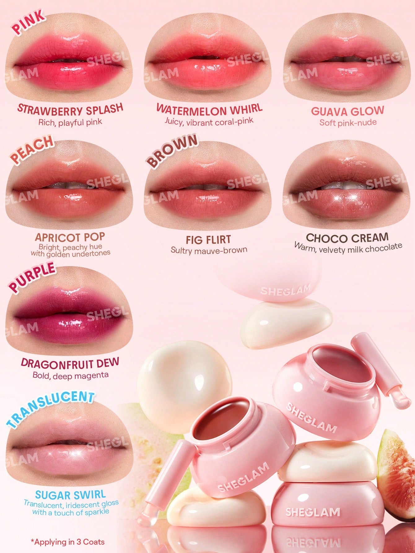 SHEGLAM - Hydra Jelly Pocket Lip Jam Apricot Pop