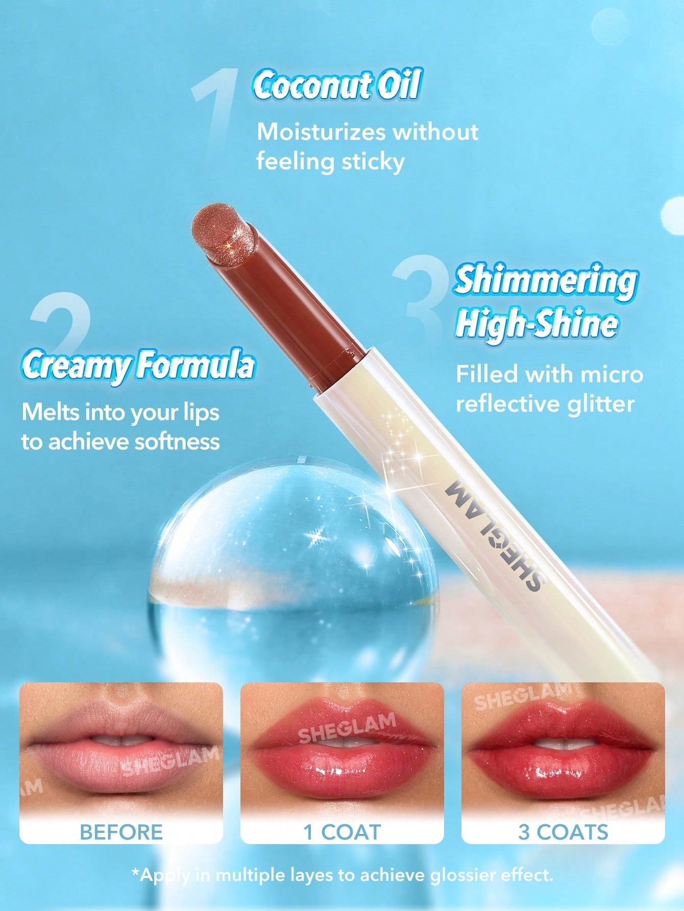 SHEGLAM - Pout-Perfect Shimmer Lip Plumper First Crush