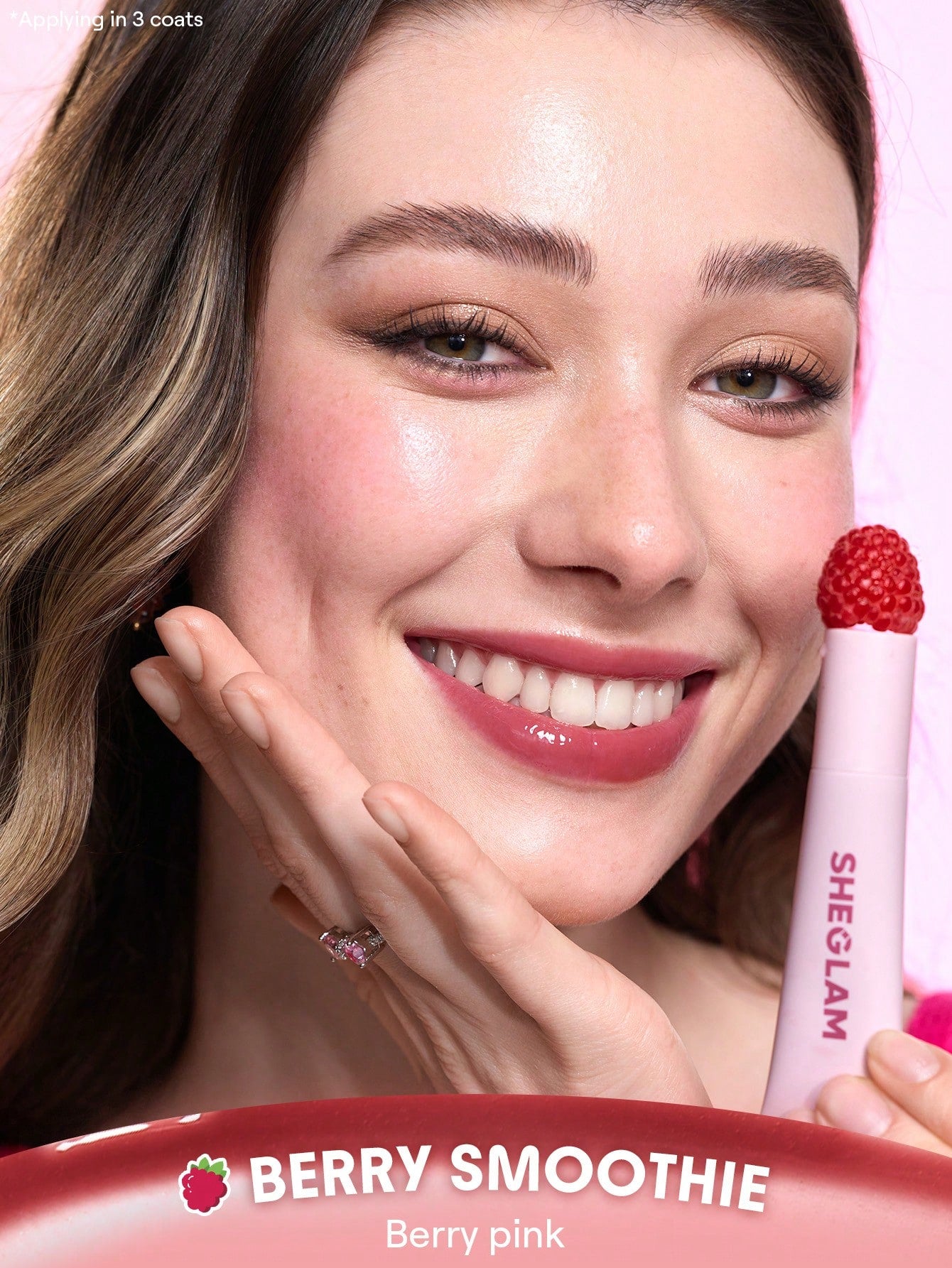 SHEGLAM - Crystal Glaze Moisturizing Lip Care Berry Smoothie