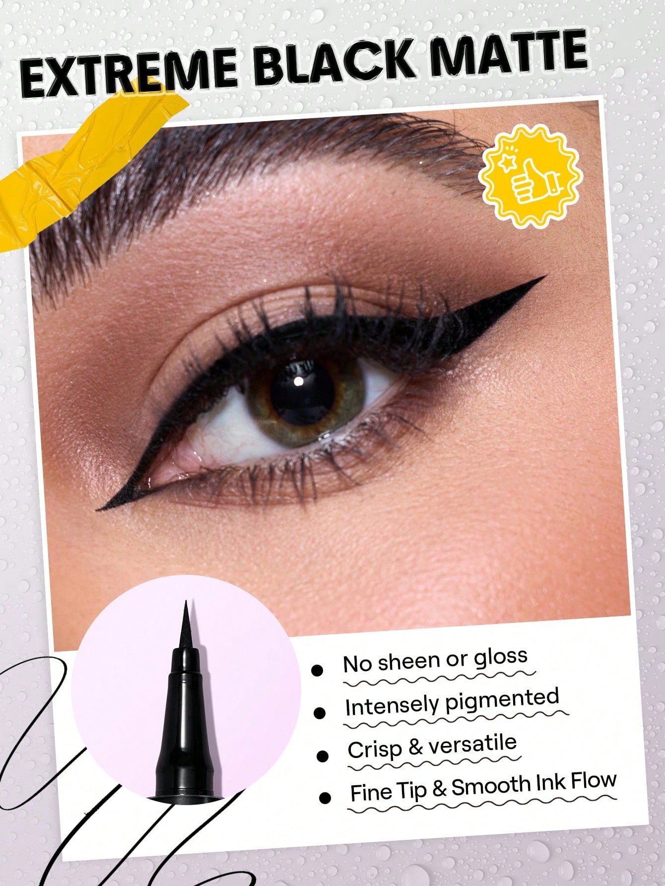 SHEGLAM - Oh So Rich Matte Eyeliner-Black Black