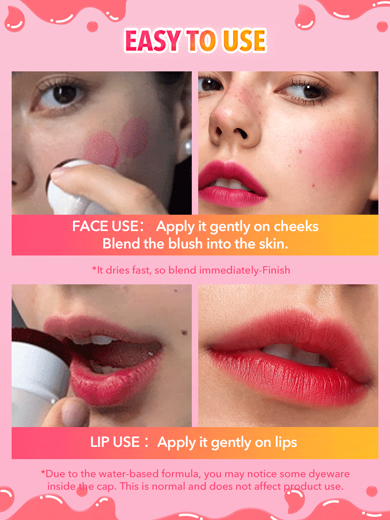 SHEGLAM - Jelly-Licious Hydrating Lip & Blush Tint-Coucou Coucou