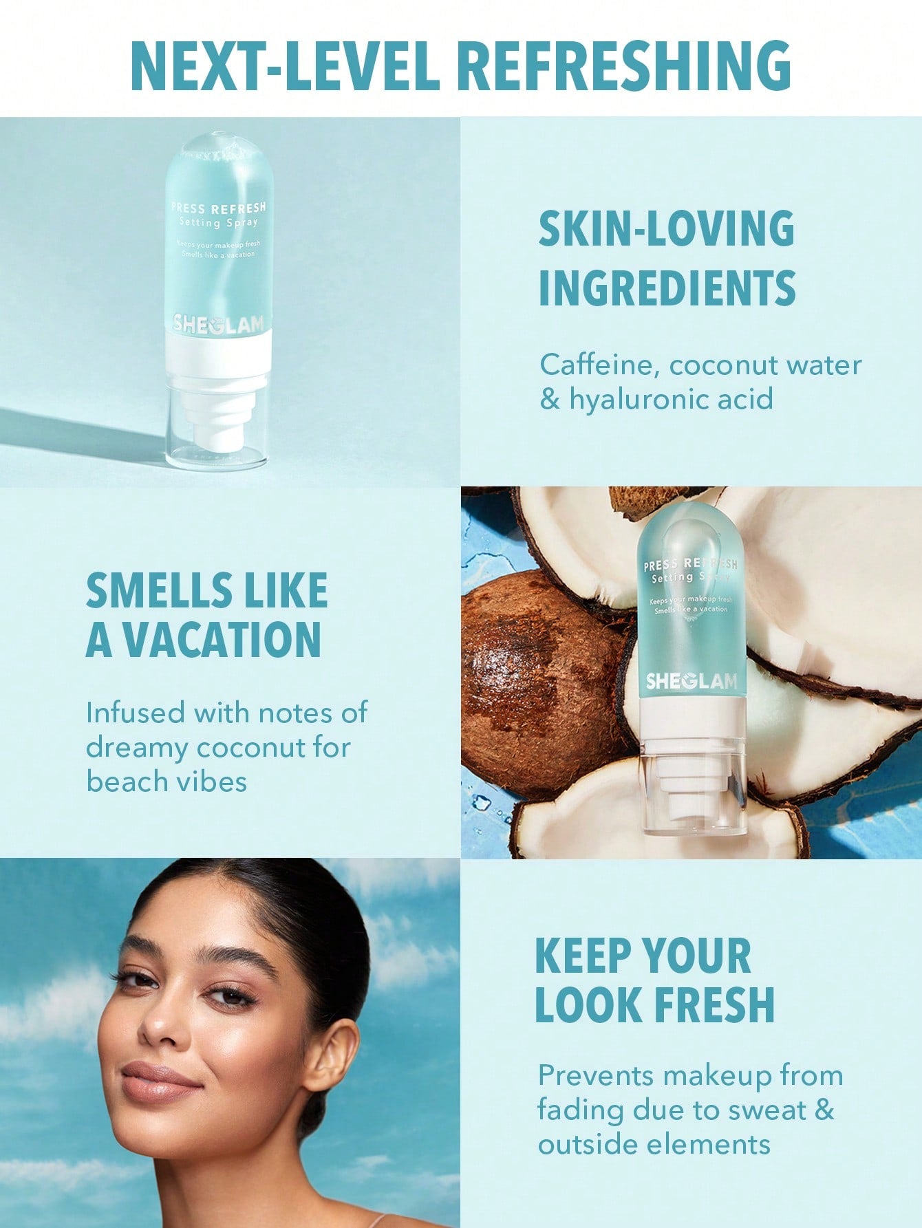 SHEGLAM - Press Refresh Setting Spray Blue