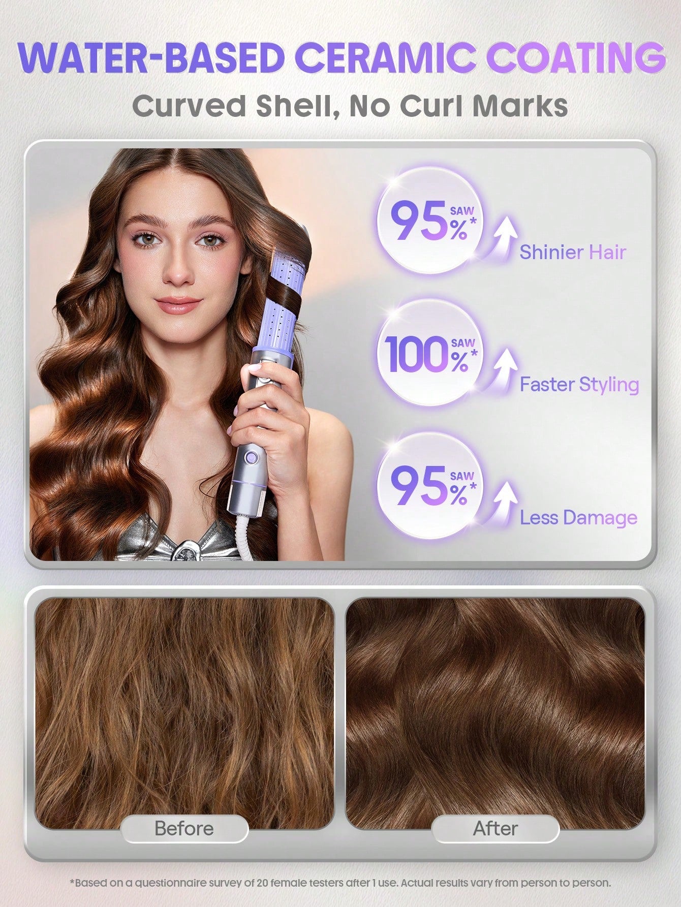 SHEGLAM - Cool Lock Airflow Styler Silver / US Plug