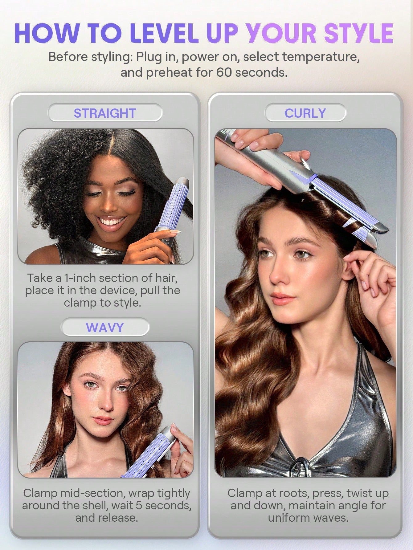 SHEGLAM - Cool Lock Airflow Styler Silver / US Plug
