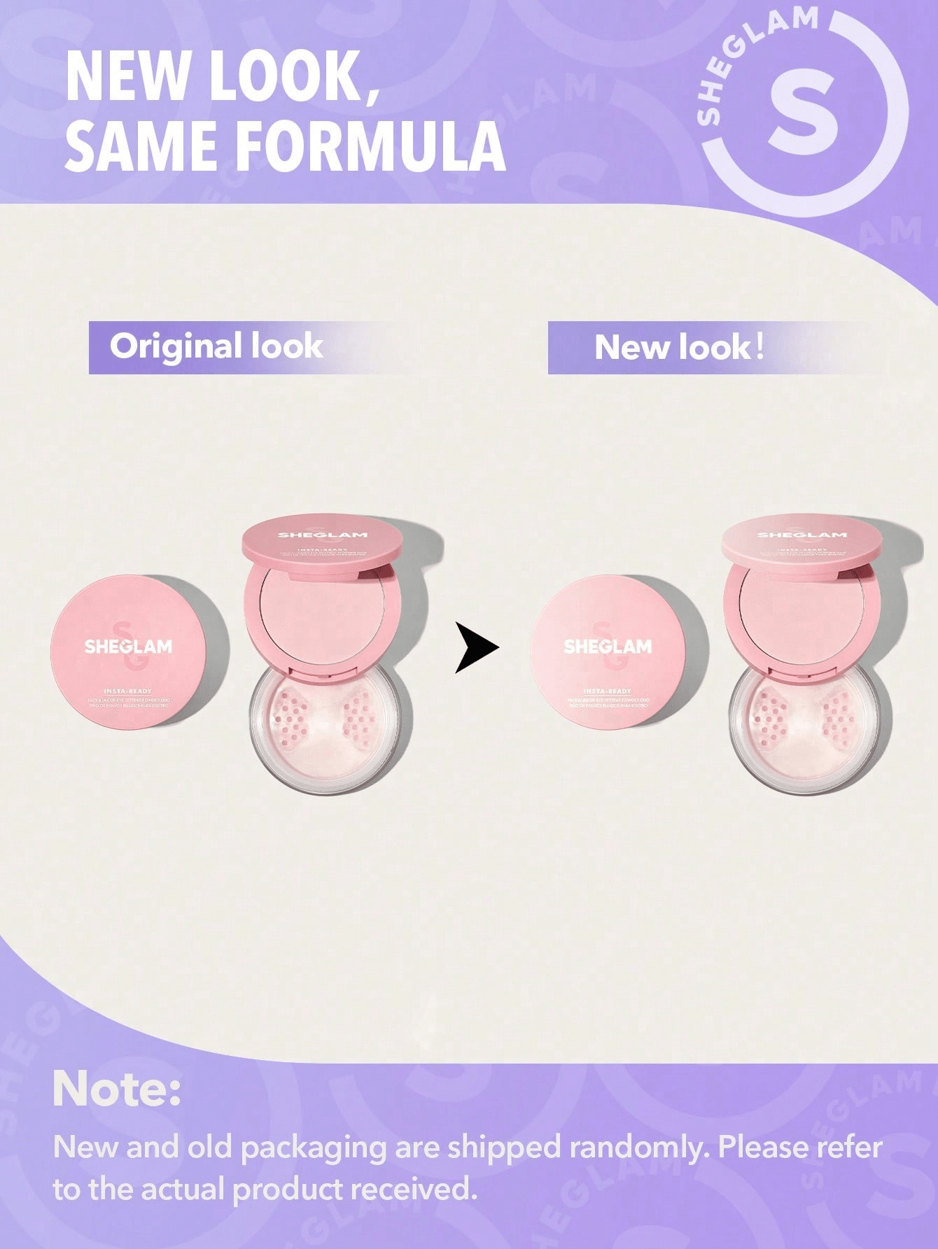 SHEGLAM - Insta-Ready Face & Under Eye Setting Powder Duo Bubblegum
