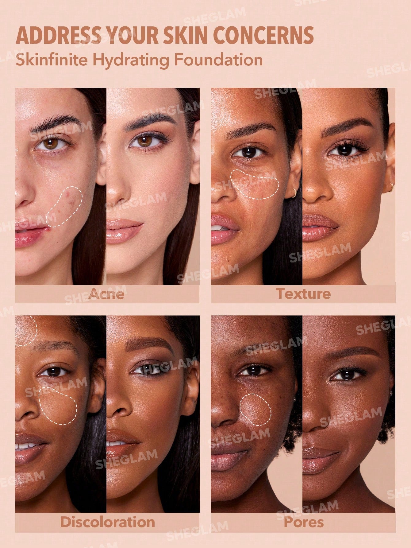 SHEGLAM - Skinfinite Hydrating Foundation-Porcelain Porcelain
