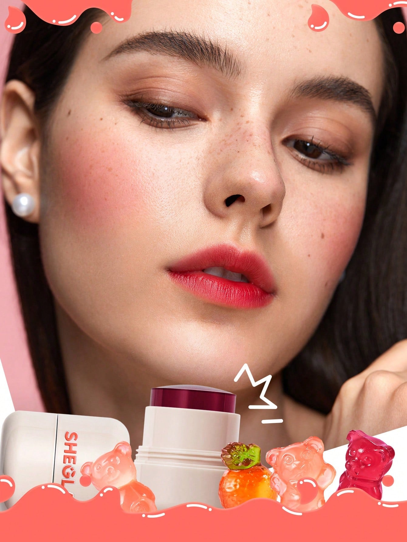 SHEGLAM - Jelly-Licious Hydrating Lip & Blush Tint-Coucou Coucou