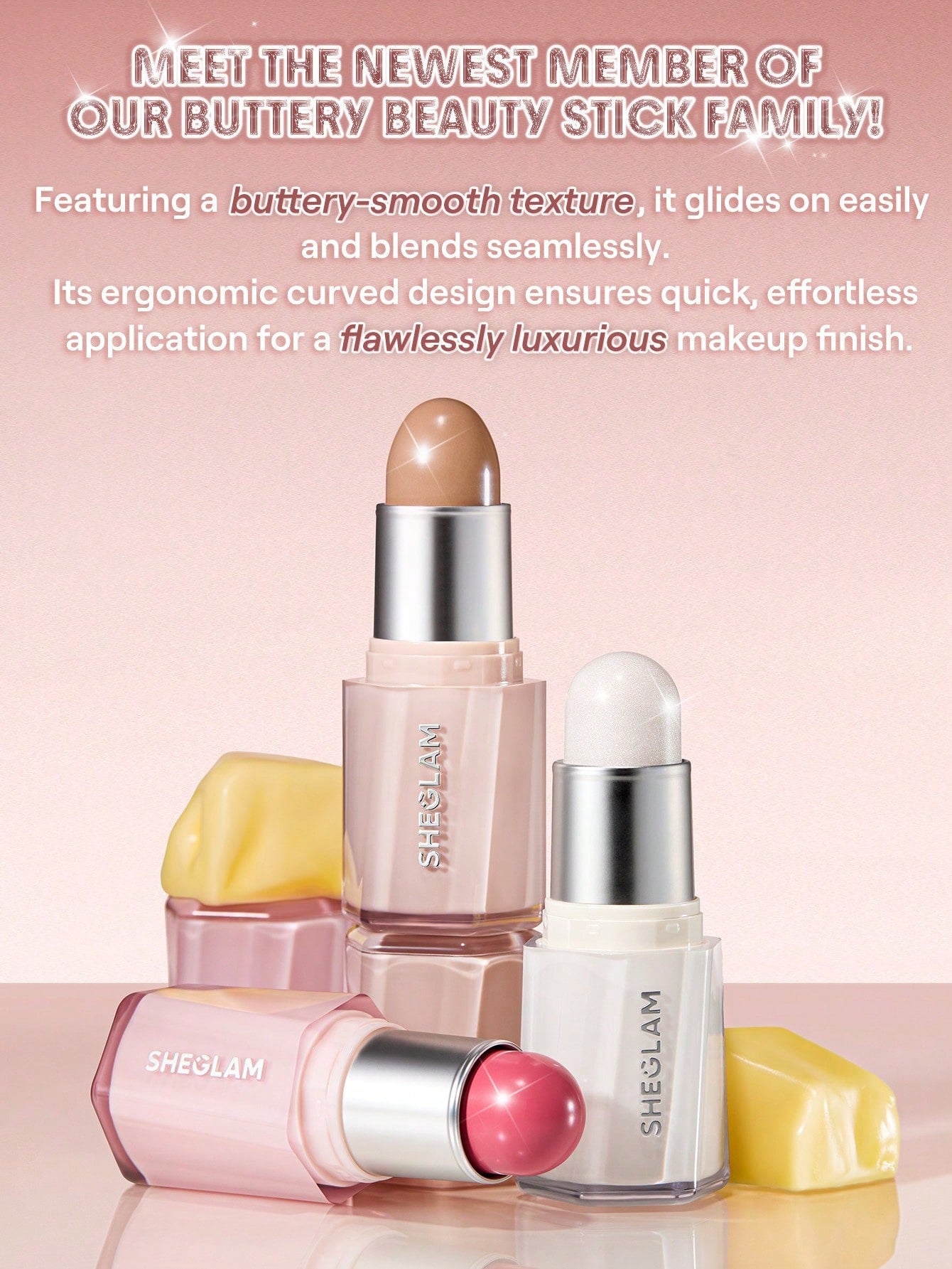 SHEGLAM - Sheglam - Buttery Bling Highlight Stick-21Gold Rings
