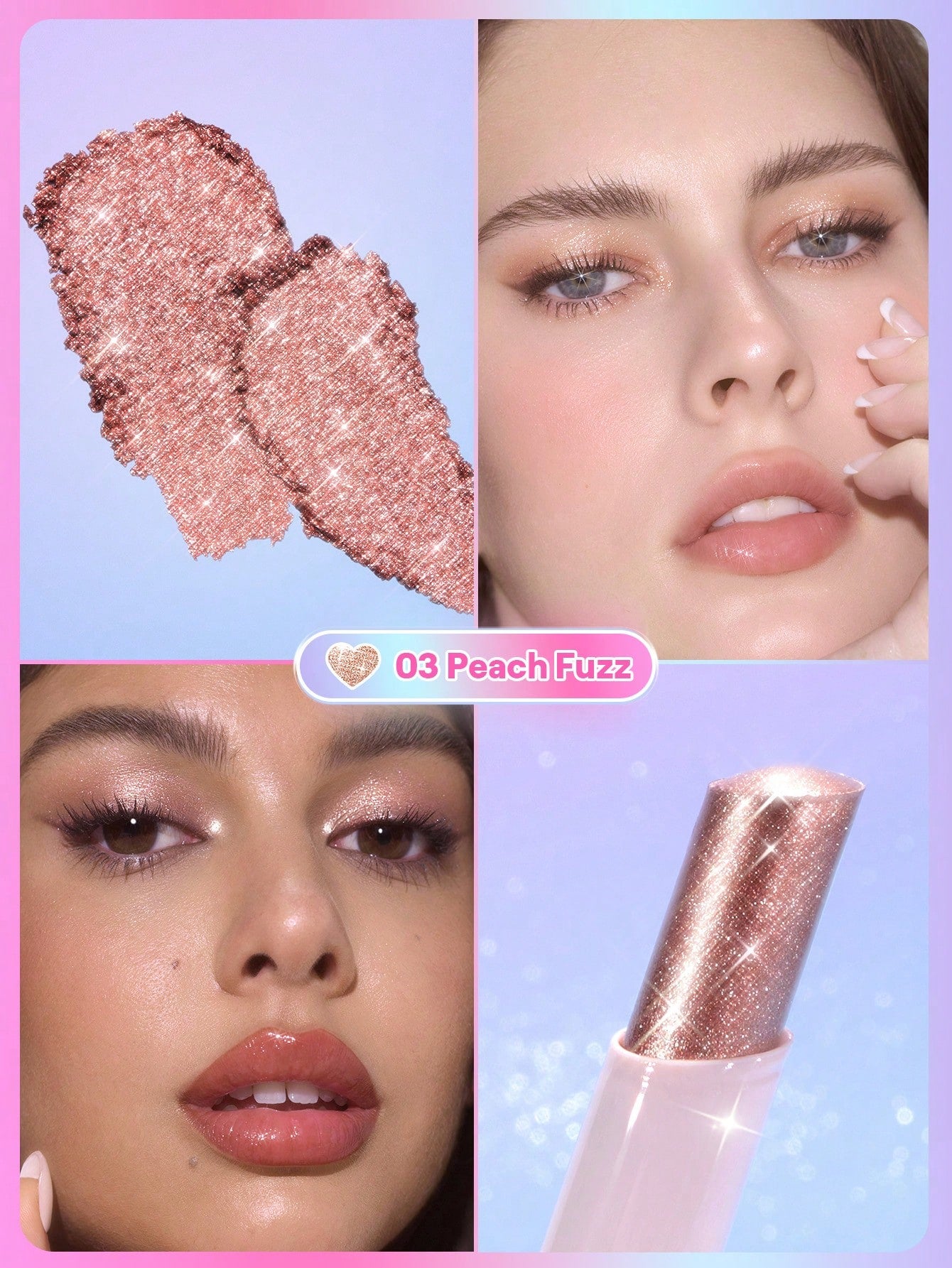 SHEGLAM - Crystal Jelly Glaze Stick-Peach Fuzz Peach Fuzz