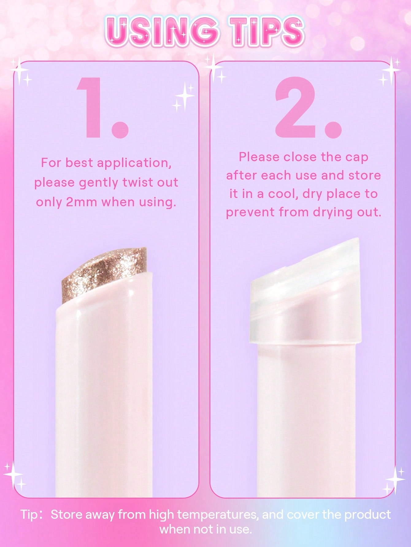 SHEGLAM - Crystal Jelly Glaze Stick-Peach Fuzz Peach Fuzz