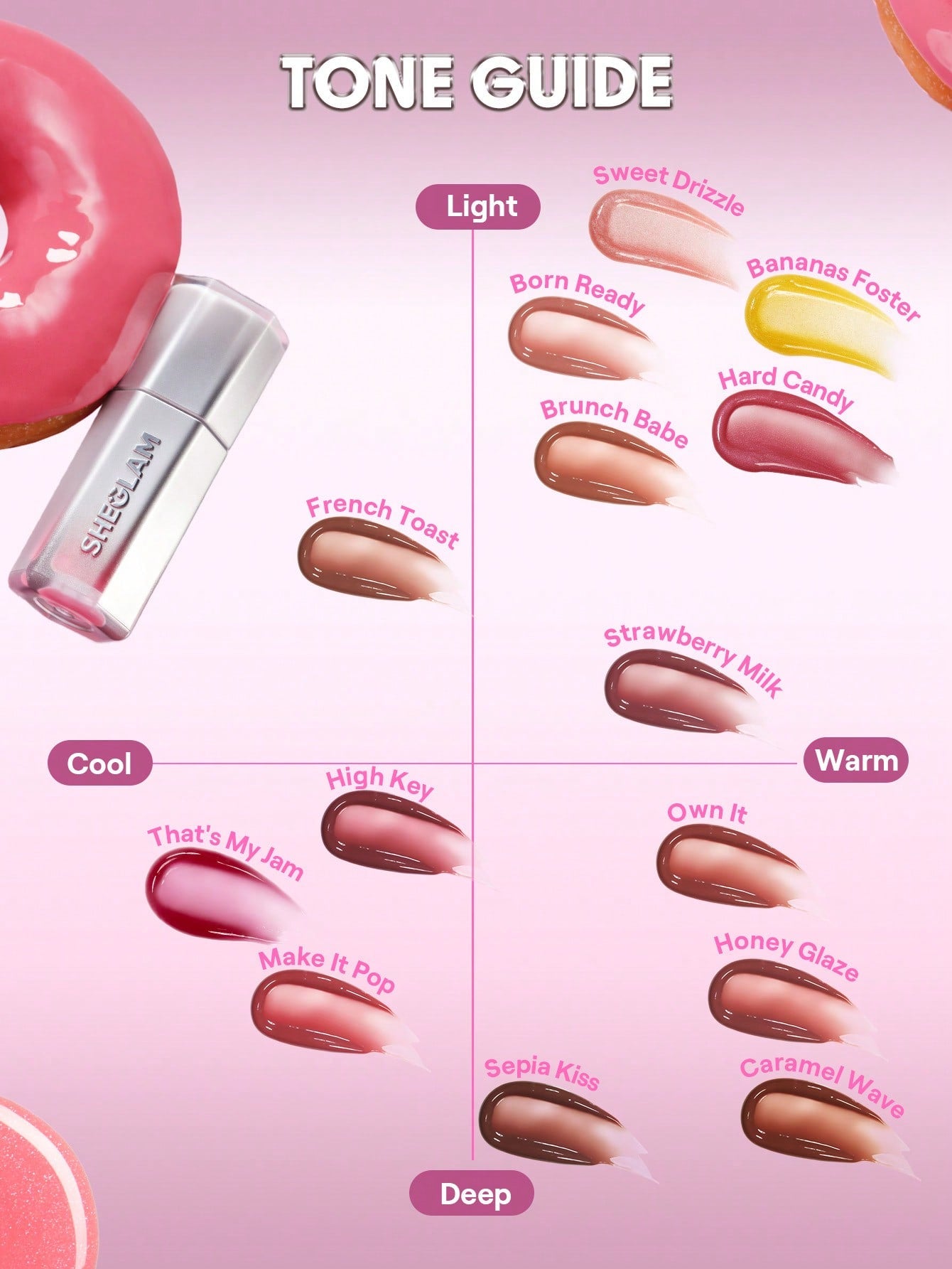 SHEGLAM - Glass Lock Air Gloss  Glass Lock Air Gloss-French Toast French Toast