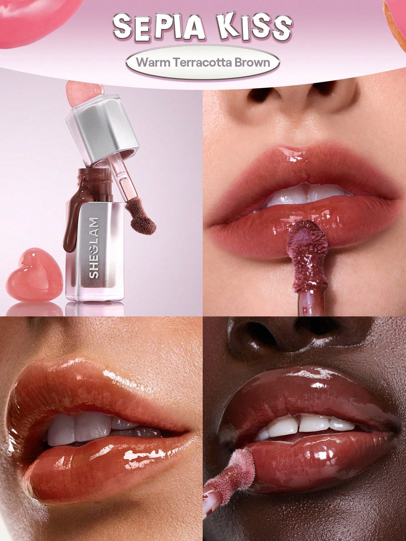 SHEGLAM - Glass Lock Air Gloss  Glass Lock Air Gloss-Sepia Kiss Sepia Kiss