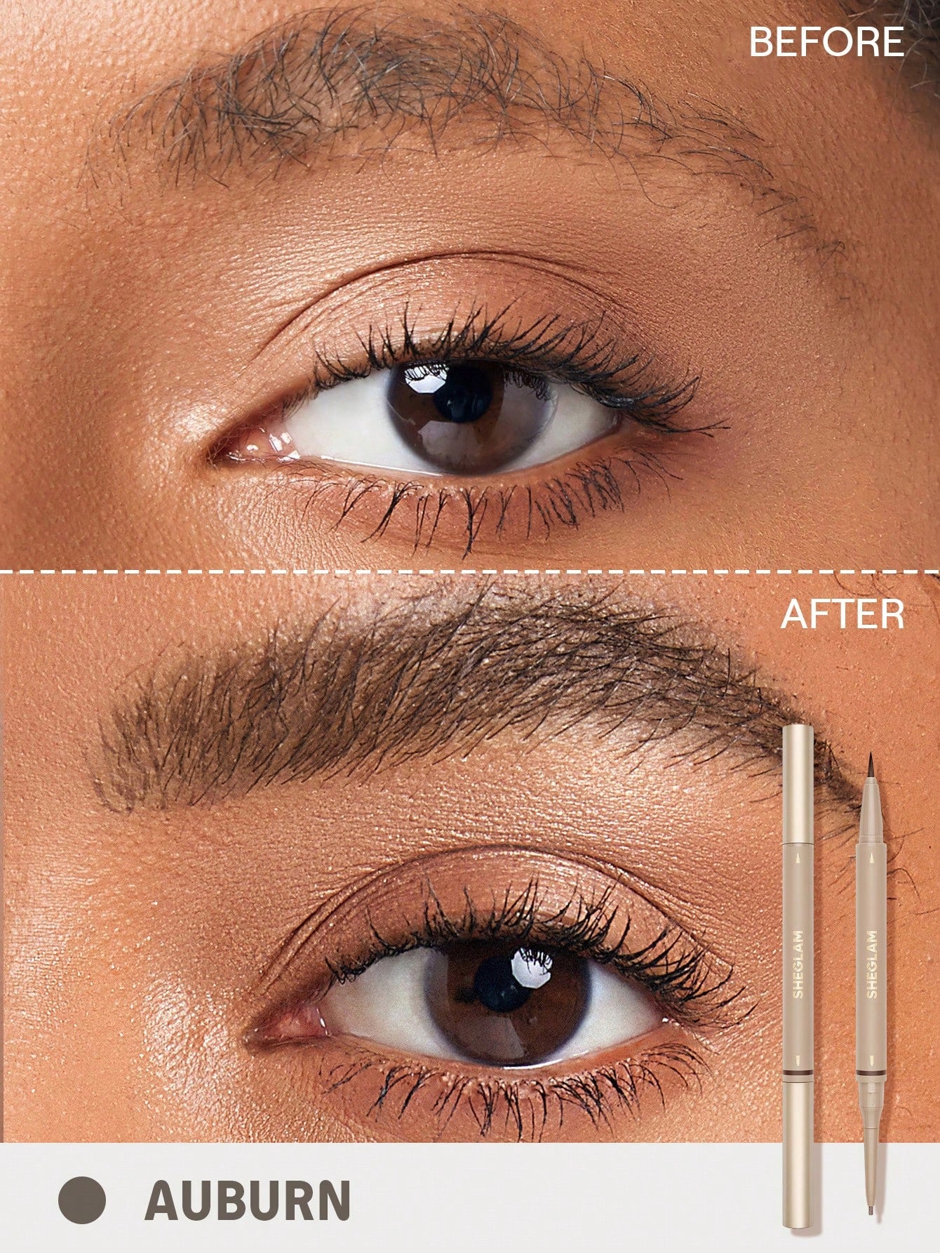 SHEGLAM - Sheglam - Brows On Demand 2-In-1 Brow Pencil Auburn Auburn