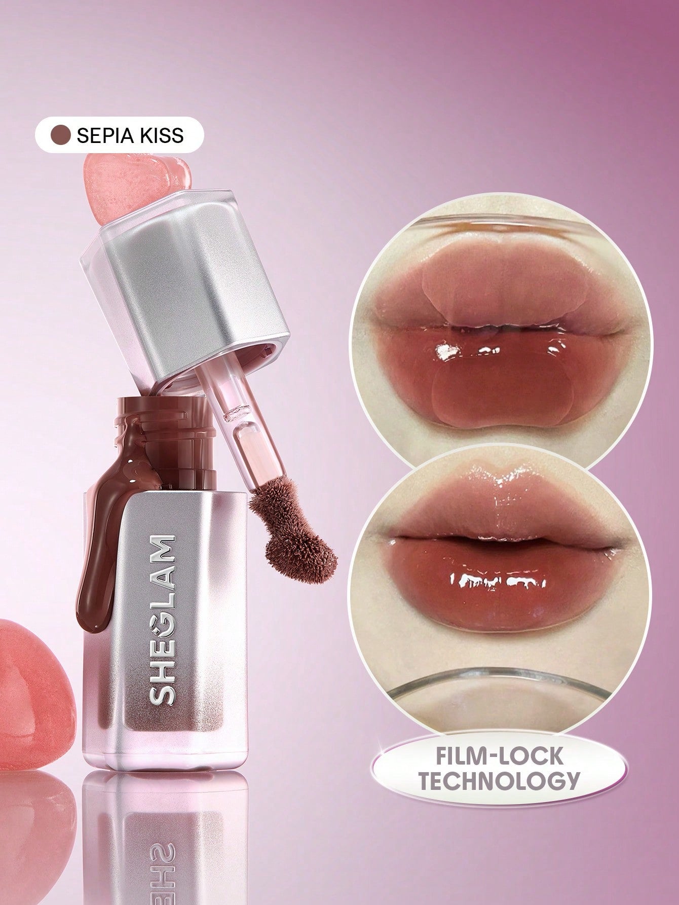 SHEGLAM - Glass Lock Air Gloss  Glass Lock Air Gloss-Sepia Kiss Sepia Kiss